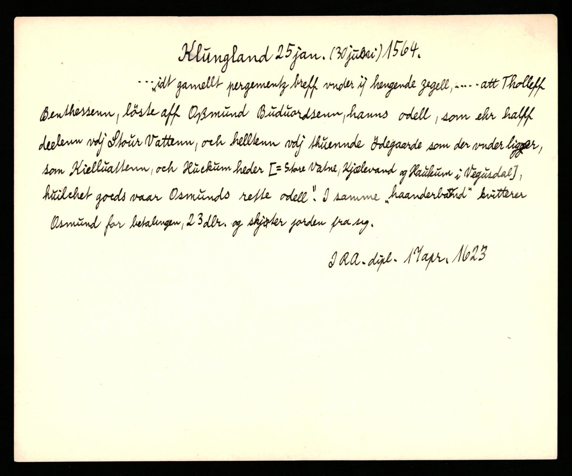 Riksarkivets diplomsamling, AV/RA-EA-5965/F35/F35b/L0001: Riksarkivets diplomer, seddelregister, 1307-1566, p. 523