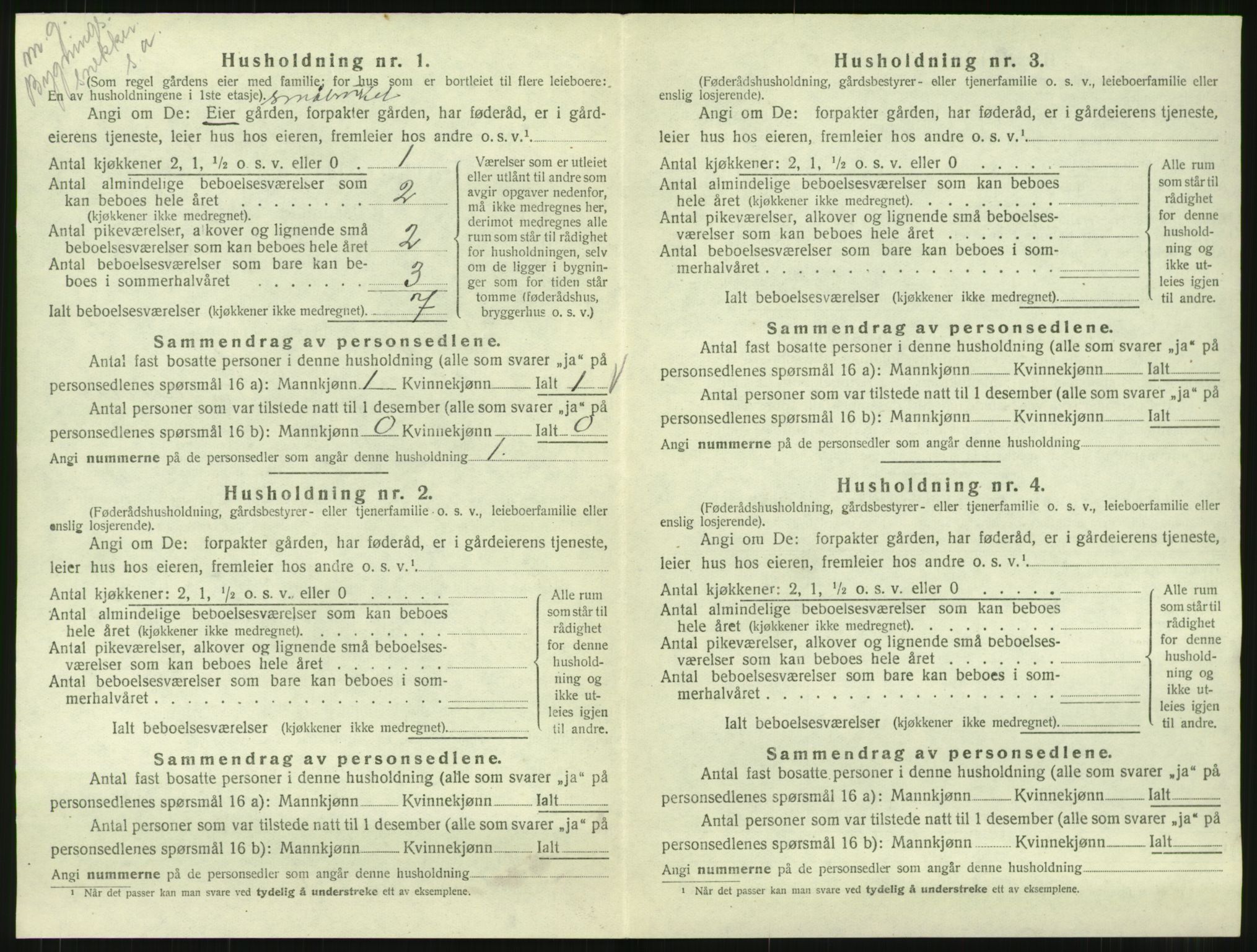 SAT, 1920 census for Sunndal, 1920, p. 729