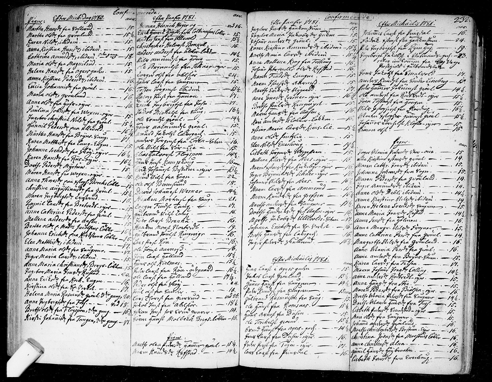 Aker prestekontor kirkebøker, SAO/A-10861/F/L0009: Parish register (official) no. 9, 1765-1785, p. 232