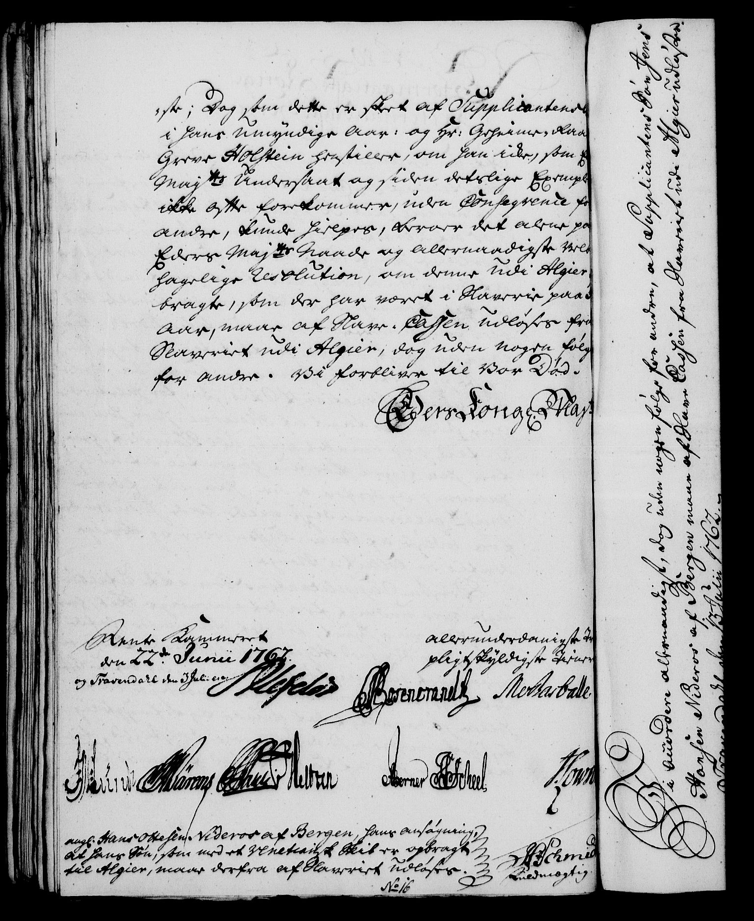 Rentekammeret, Kammerkanselliet, RA/EA-3111/G/Gf/Gfa/L0044: Norsk relasjons- og resolusjonsprotokoll (merket RK 52.44), 1762, p. 314