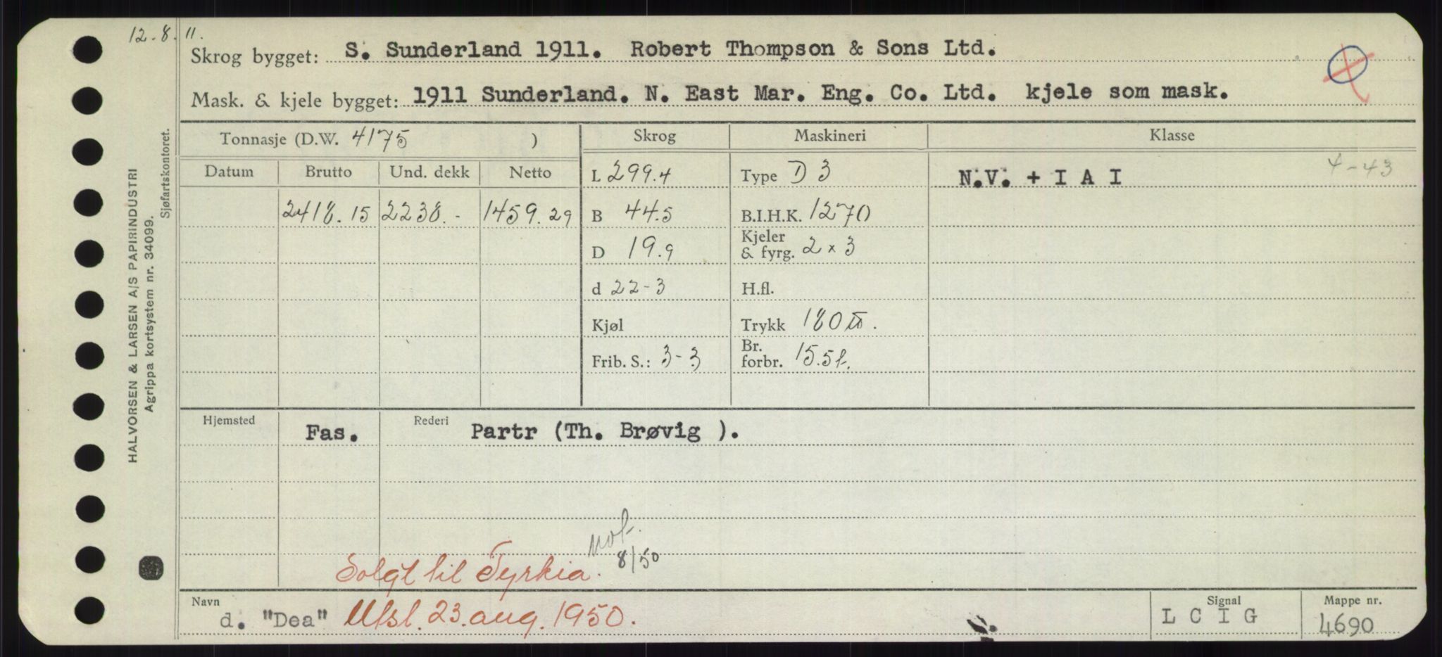 Sjøfartsdirektoratet med forløpere, Skipsmålingen, AV/RA-S-1627/H/Hd/L0008: Fartøy, C-D, p. 421