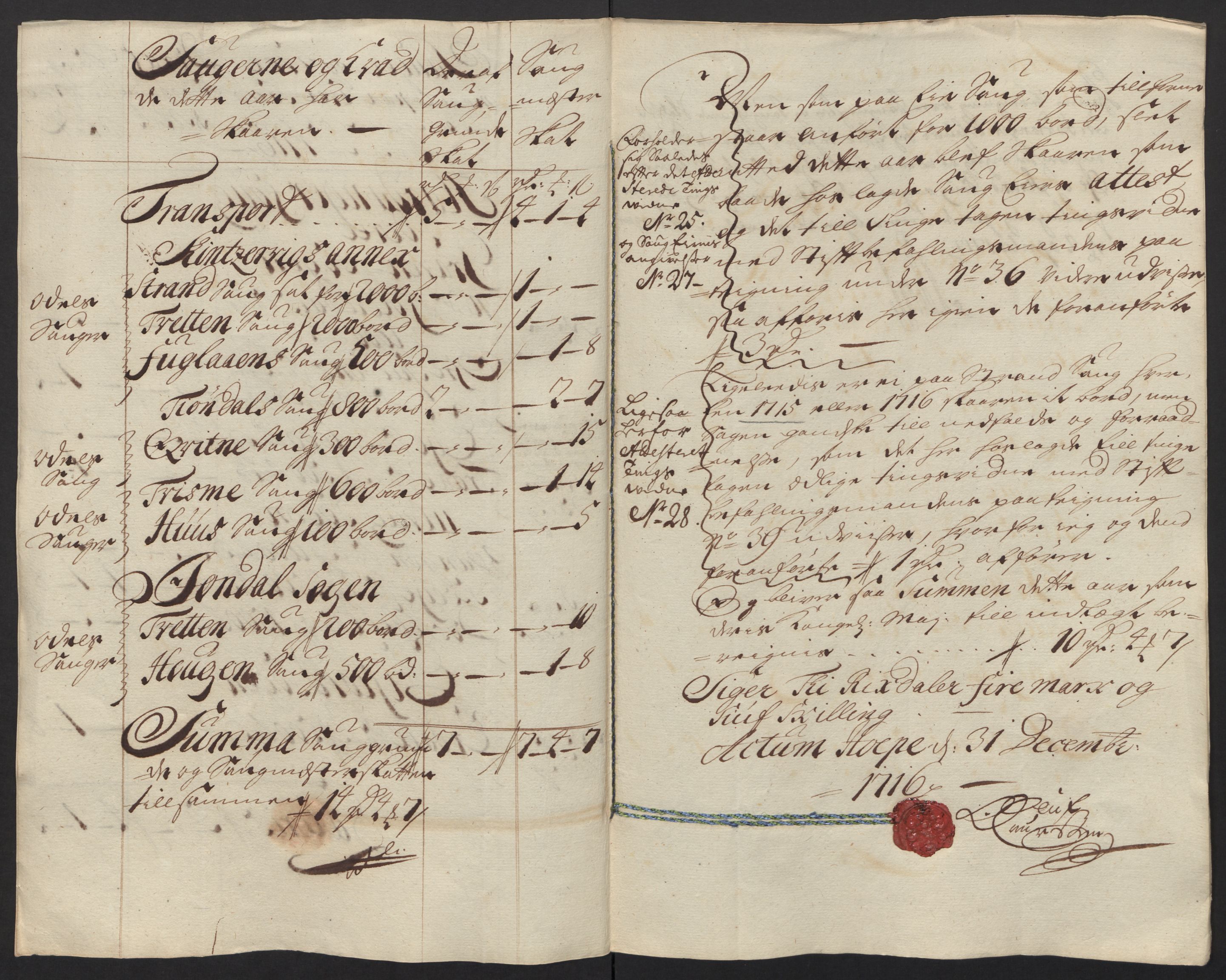 Rentekammeret inntil 1814, Reviderte regnskaper, Fogderegnskap, AV/RA-EA-4092/R48/L2992: Fogderegnskap Sunnhordland og Hardanger, 1716, p. 131