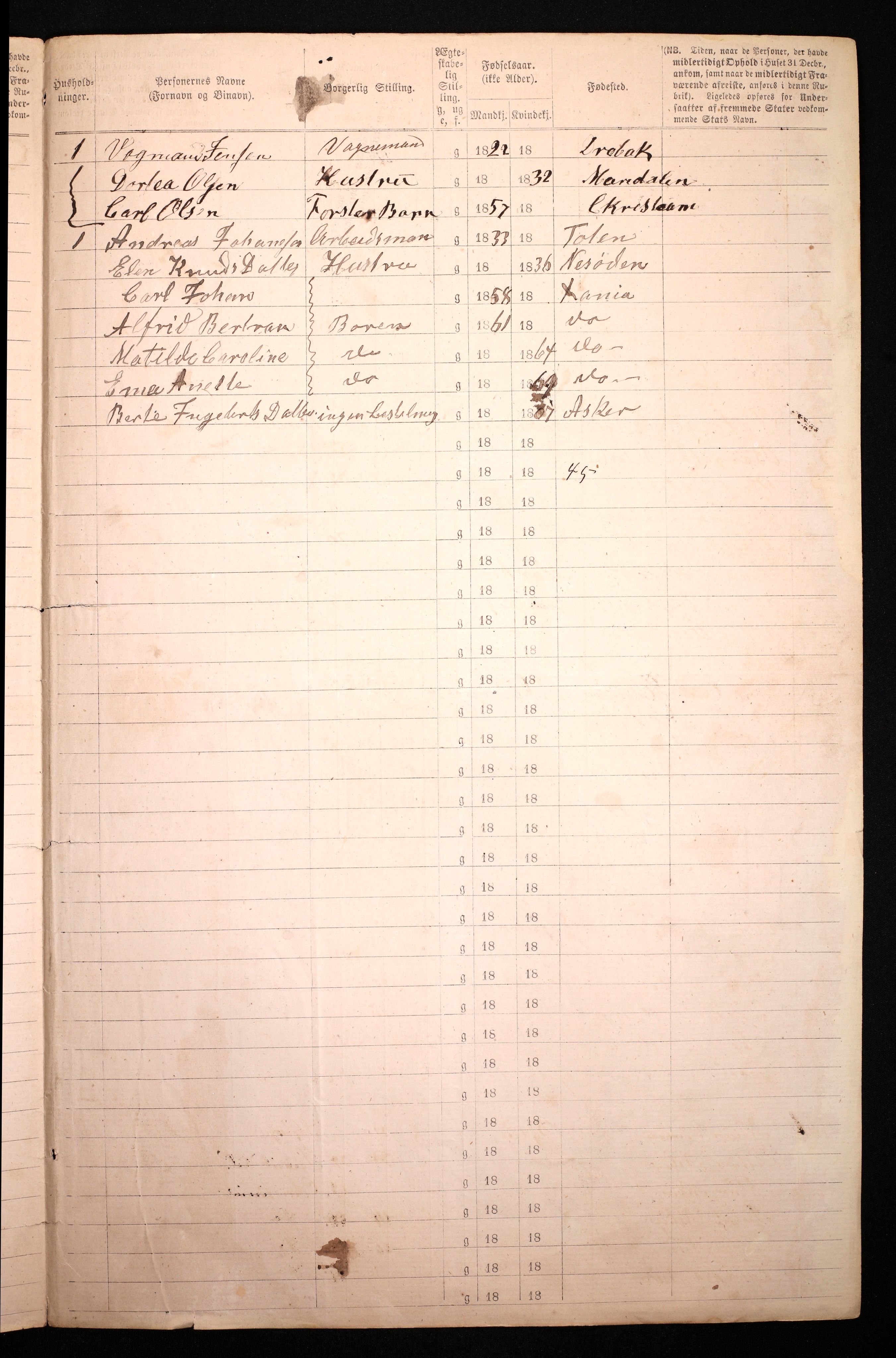 RA, 1870 census for 0301 Kristiania, 1870, p. 754