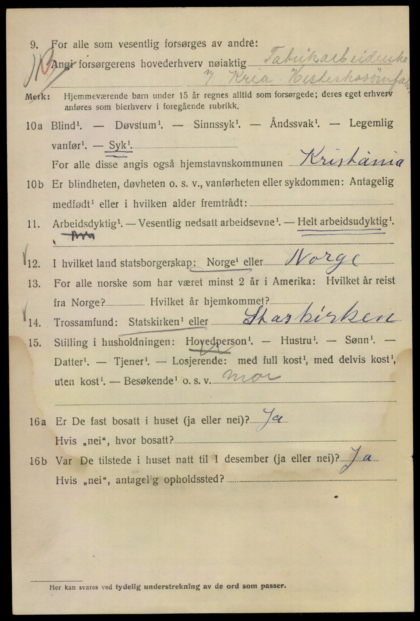 SAO, 1920 census for Kristiania, 1920, p. 429158