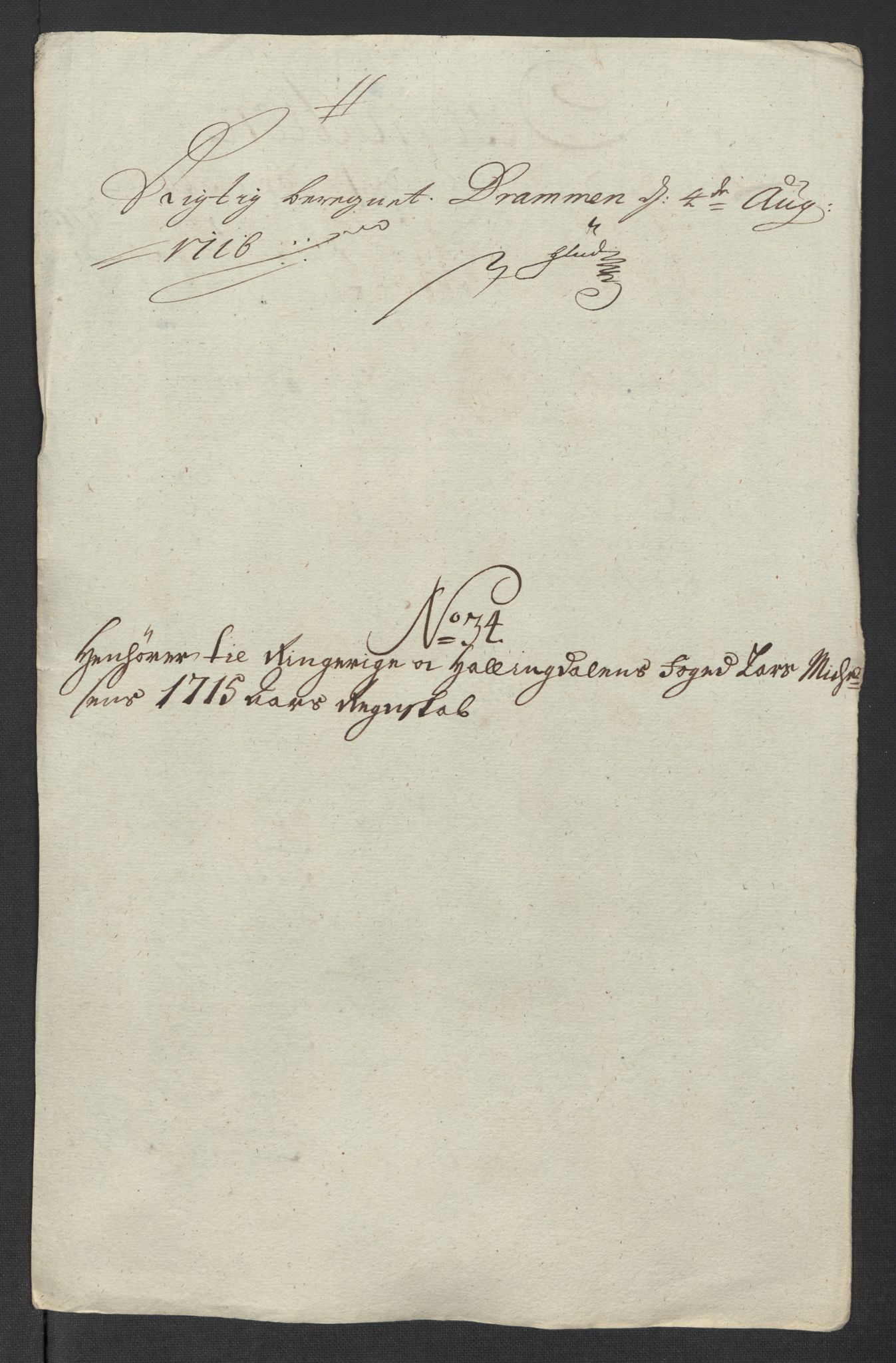 Rentekammeret inntil 1814, Reviderte regnskaper, Fogderegnskap, AV/RA-EA-4092/R23/L1473: Fogderegnskap Ringerike og Hallingdal, 1715, p. 317