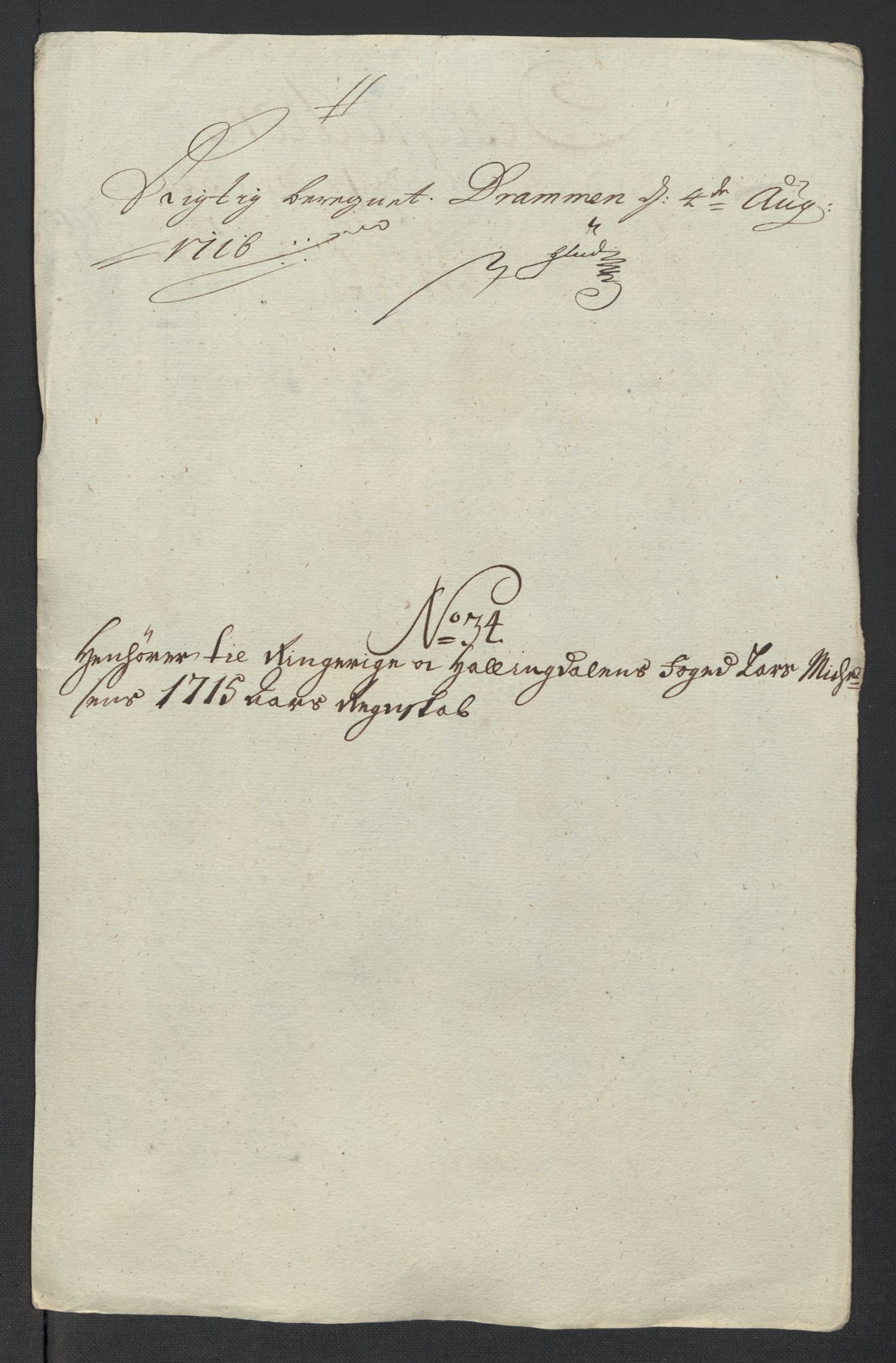 Rentekammeret inntil 1814, Reviderte regnskaper, Fogderegnskap, RA/EA-4092/R23/L1473: Fogderegnskap Ringerike og Hallingdal, 1715, p. 317