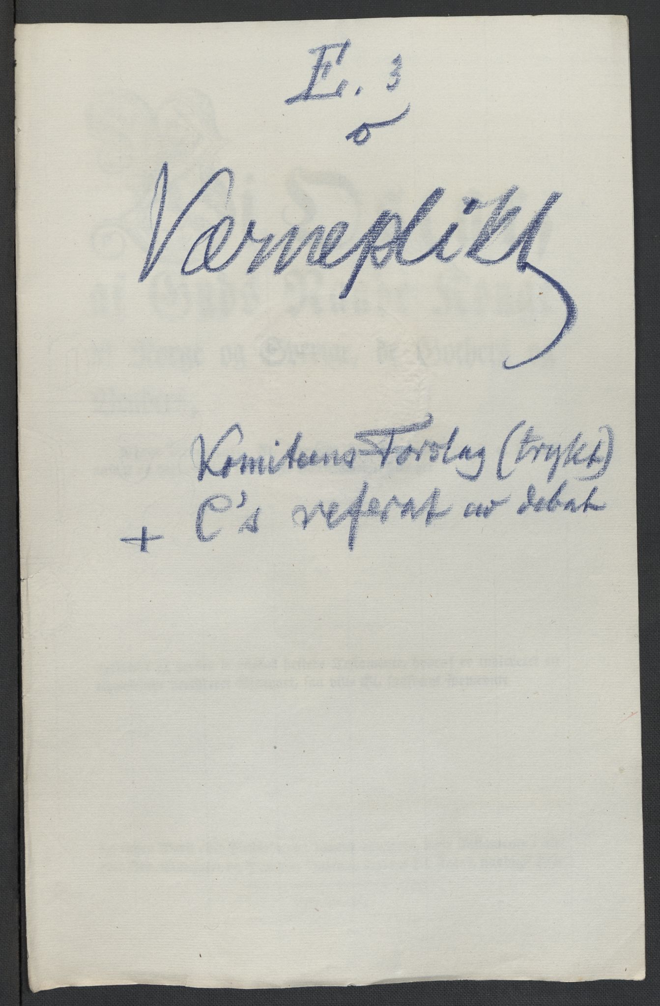 Christie, Wilhelm Frimann Koren, AV/RA-PA-0014/F/L0005: Christies dokumenter fra Stortinget, 1815-1816, p. 277