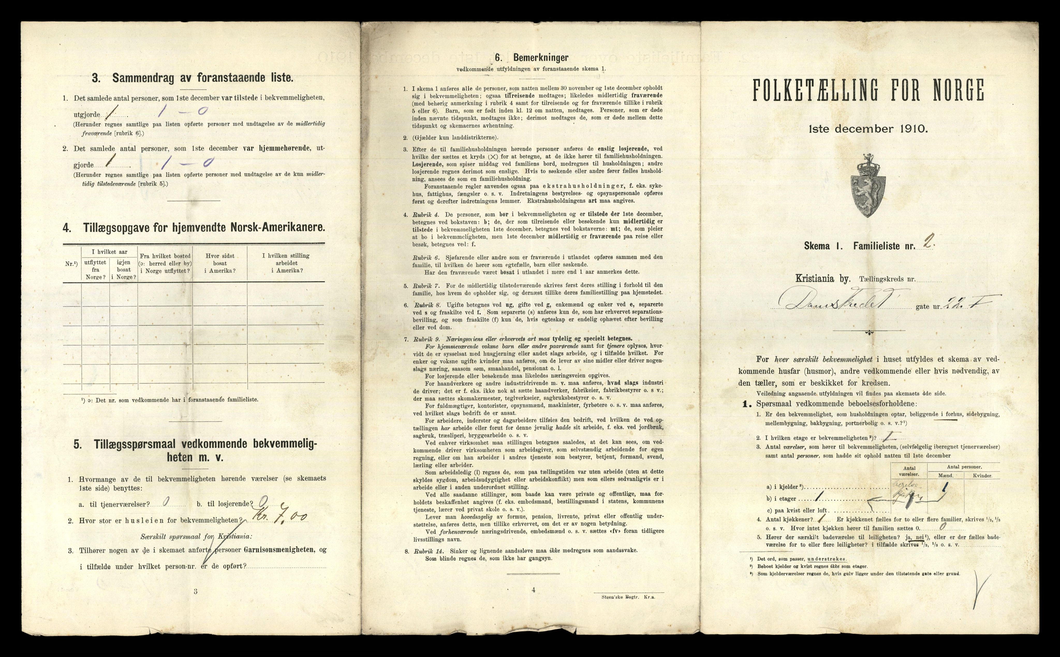 RA, 1910 census for Kristiania, 1910, p. 15269