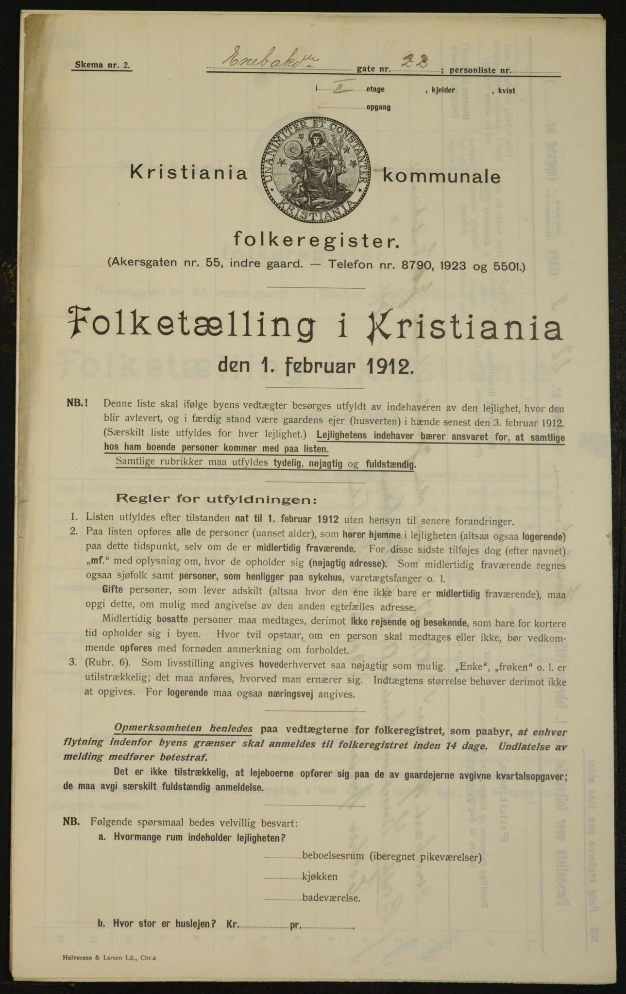 OBA, Municipal Census 1912 for Kristiania, 1912, p. 21118