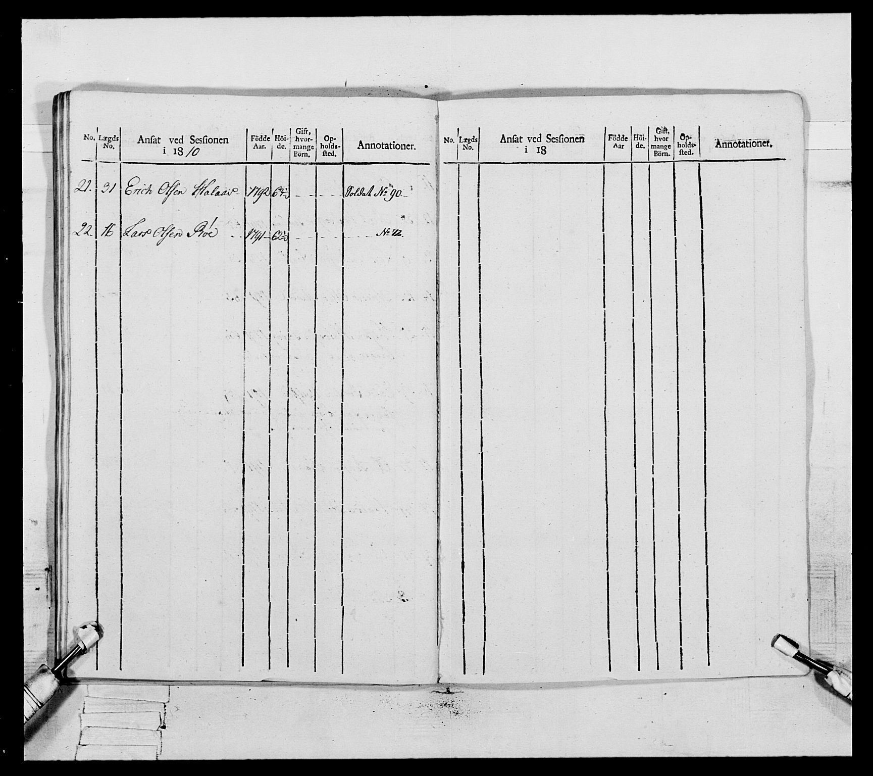 Generalitets- og kommissariatskollegiet, Det kongelige norske kommissariatskollegium, RA/EA-5420/E/Eh/L0083a: 2. Trondheimske nasjonale infanteriregiment, 1810, p. 336