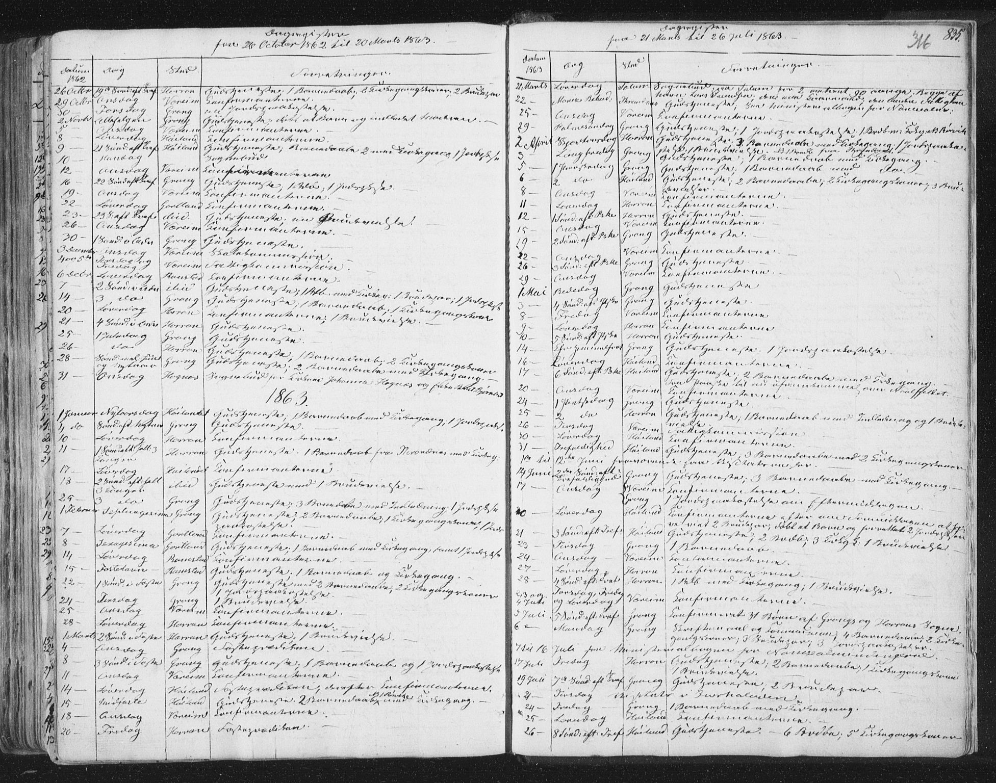 Ministerialprotokoller, klokkerbøker og fødselsregistre - Nord-Trøndelag, SAT/A-1458/758/L0513: Parish register (official) no. 758A02 /1, 1839-1868, p. 316