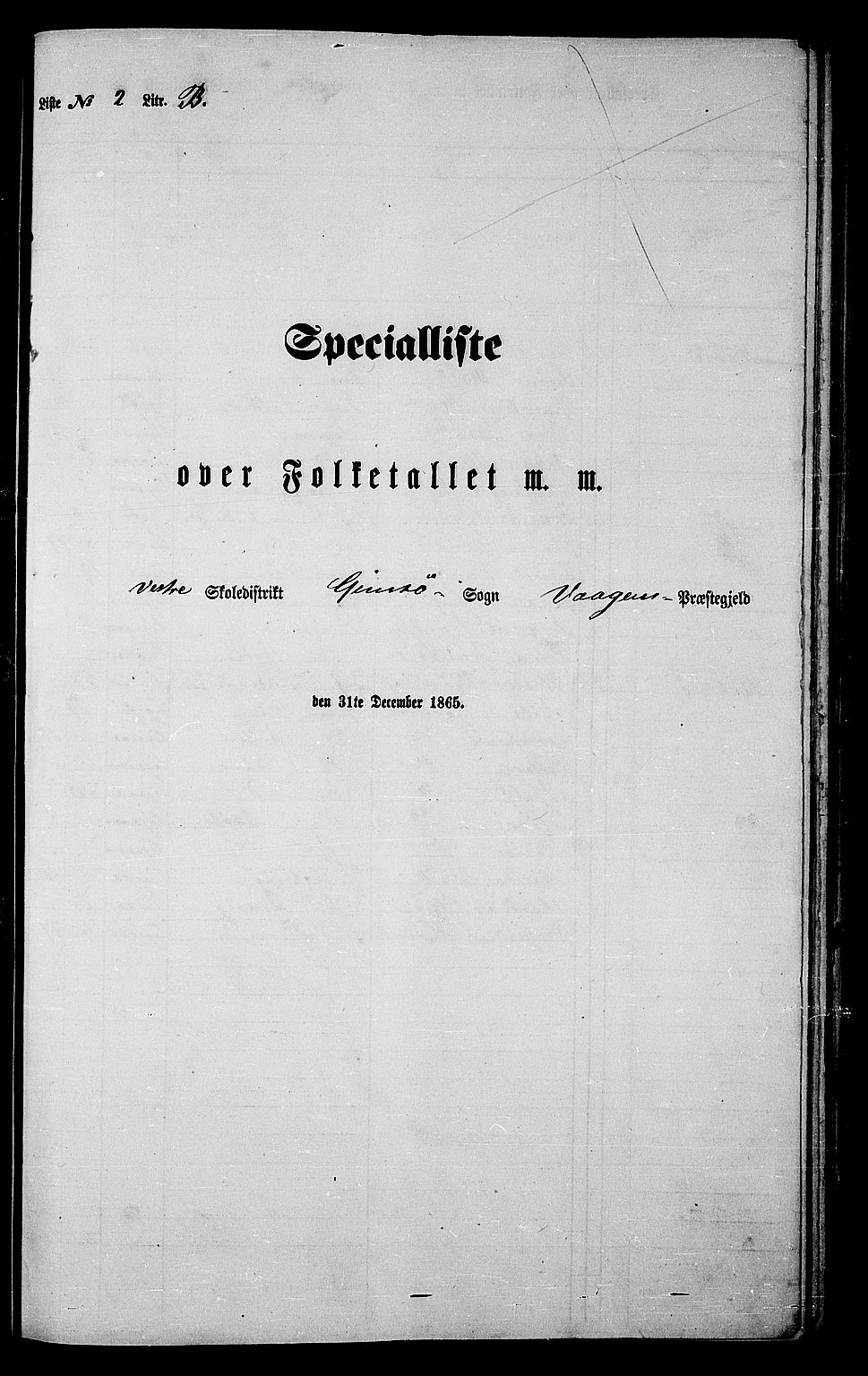 RA, 1865 census for Vågan, 1865, p. 63