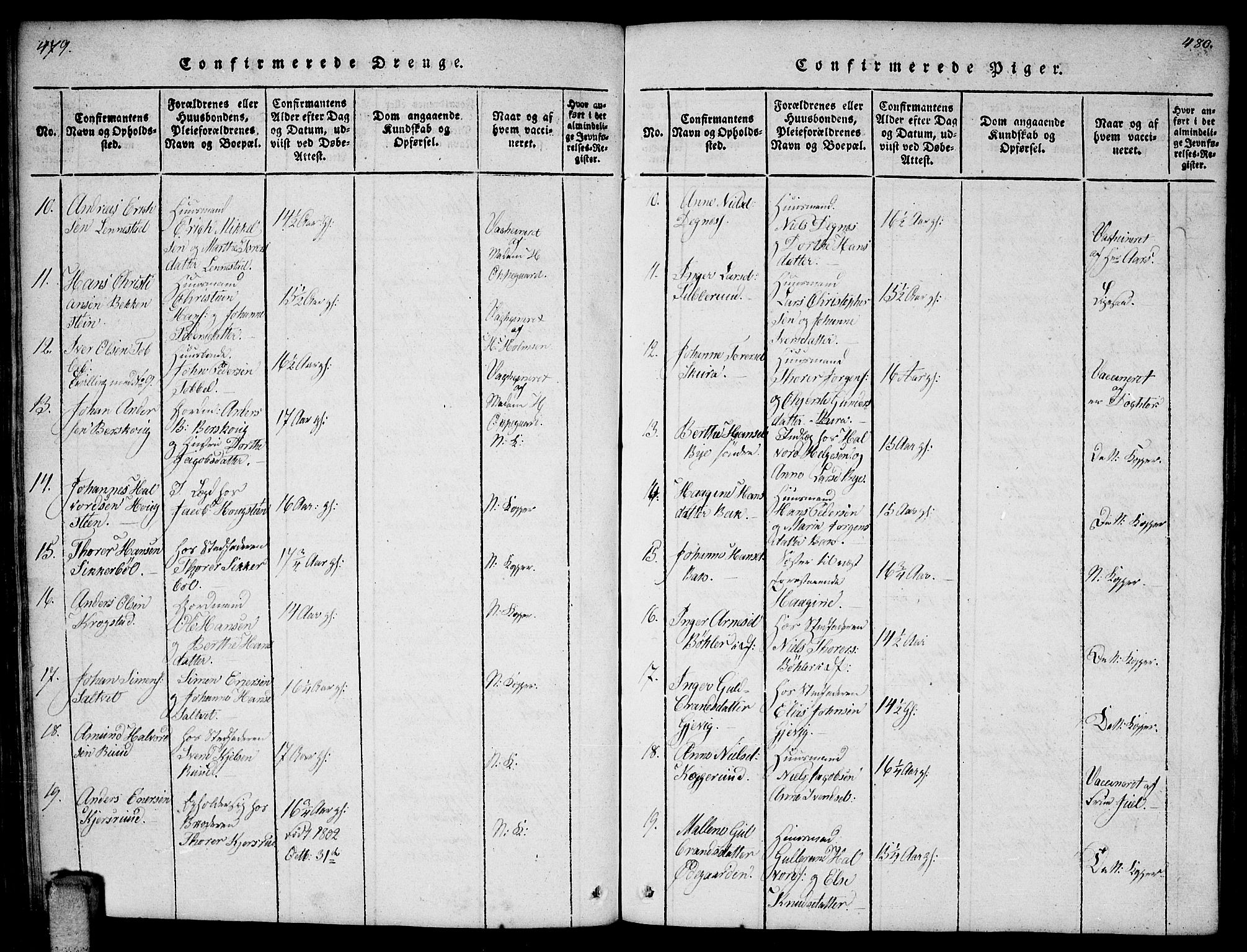 Enebakk prestekontor Kirkebøker, AV/SAO-A-10171c/F/Fa/L0006: Parish register (official) no. I 6, 1815-1832, p. 479-480