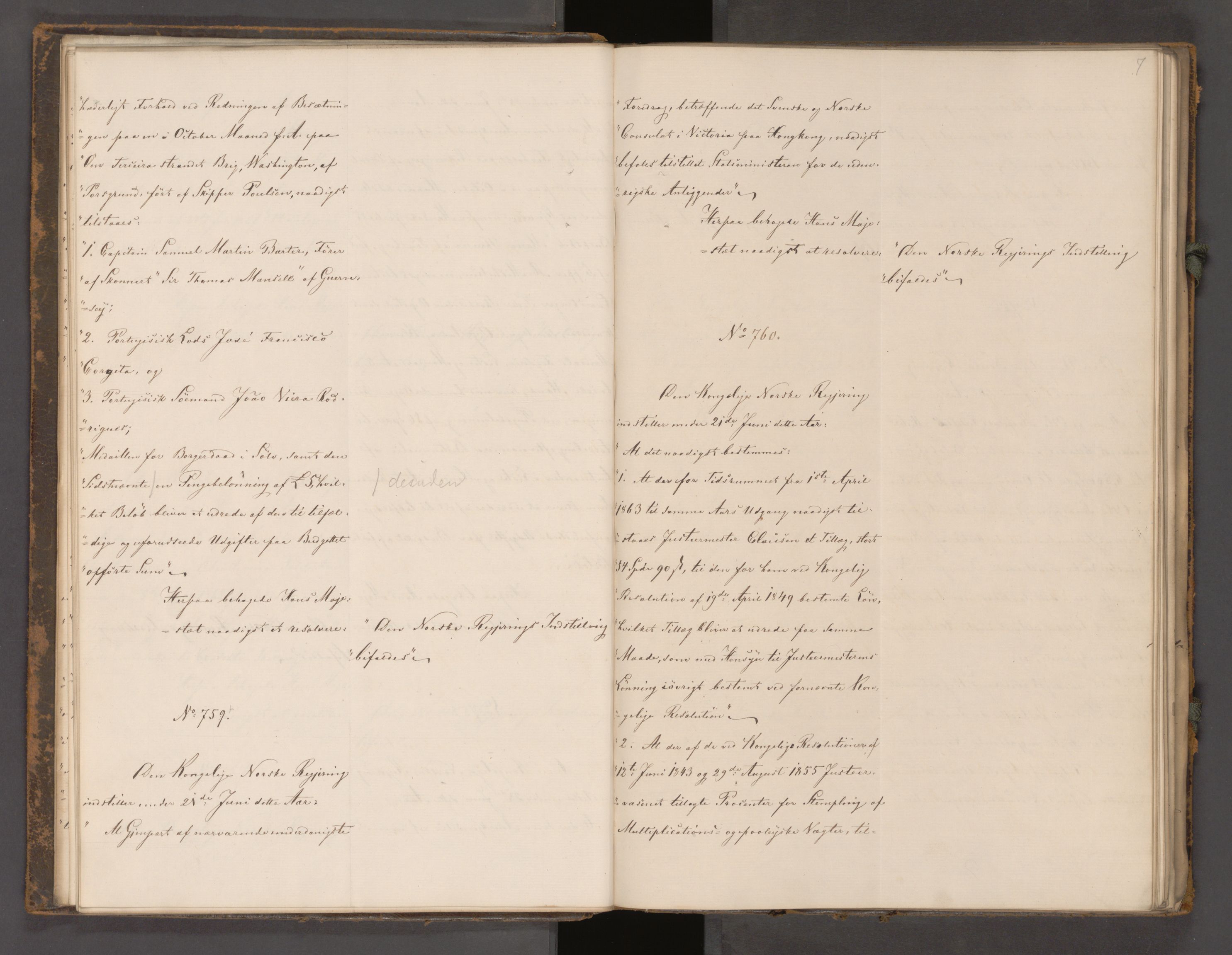 Statsrådssekretariatet, AV/RA-S-1001/A/Ab/L0104: Kgl. res. nr. 724-1001b, 2. halvår, 1865
