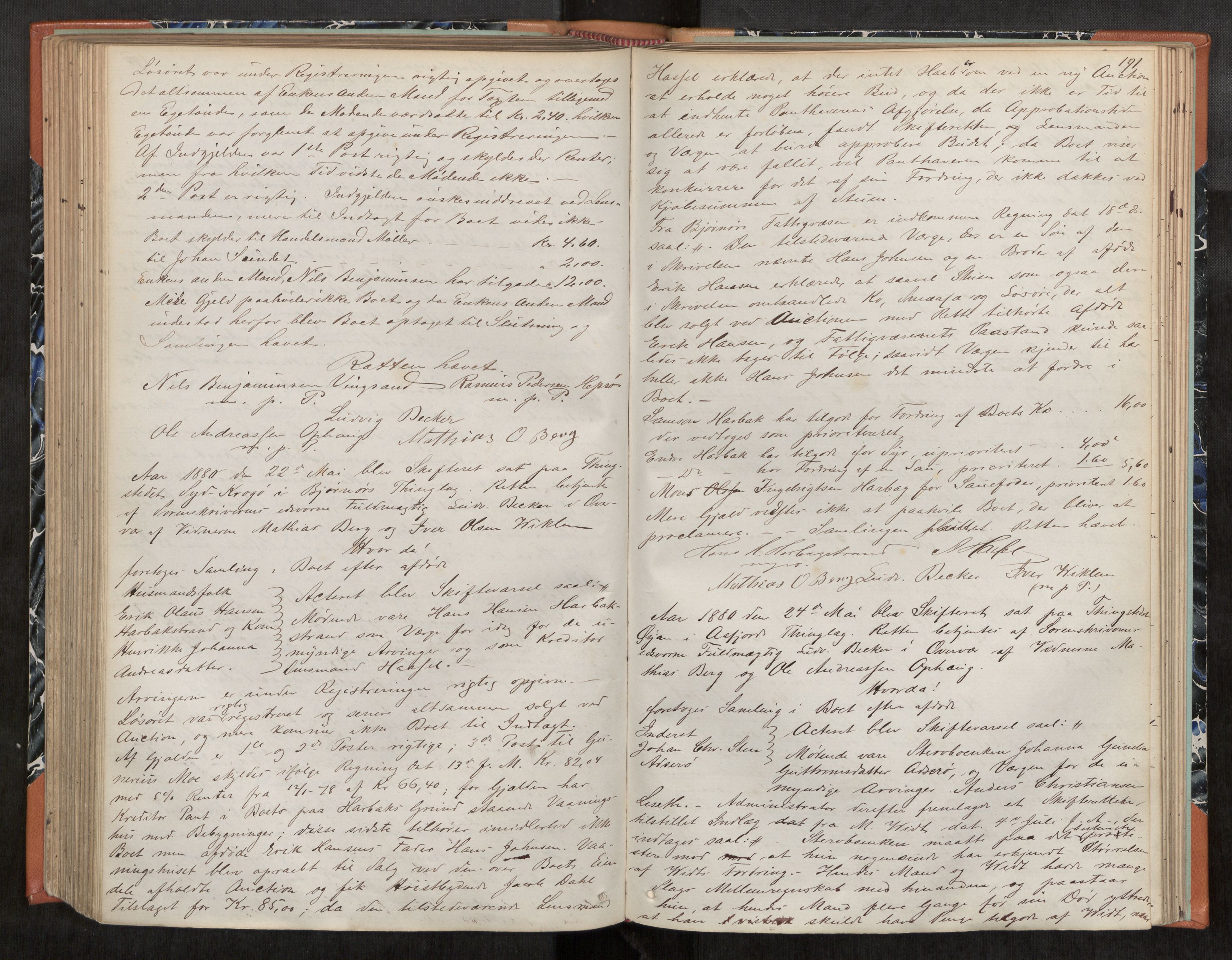 Fosen sorenskriveri, AV/SAT-A-1107/1/3/3B/L0004: Skiftebehandlingsprotokoll, 1868-1888, p. 191