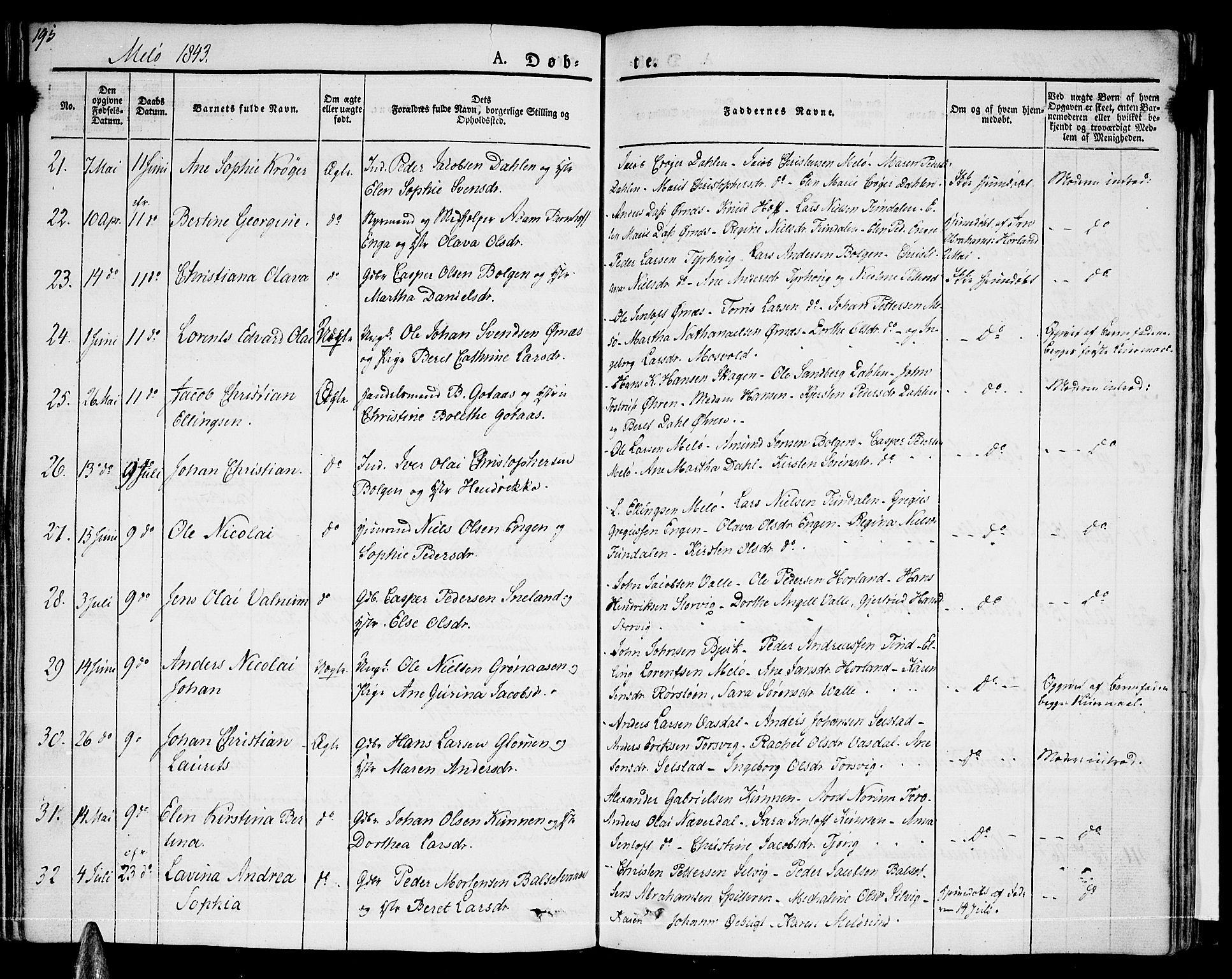 Ministerialprotokoller, klokkerbøker og fødselsregistre - Nordland, AV/SAT-A-1459/841/L0598: Parish register (official) no. 841A06 /2, 1825-1844, p. 194