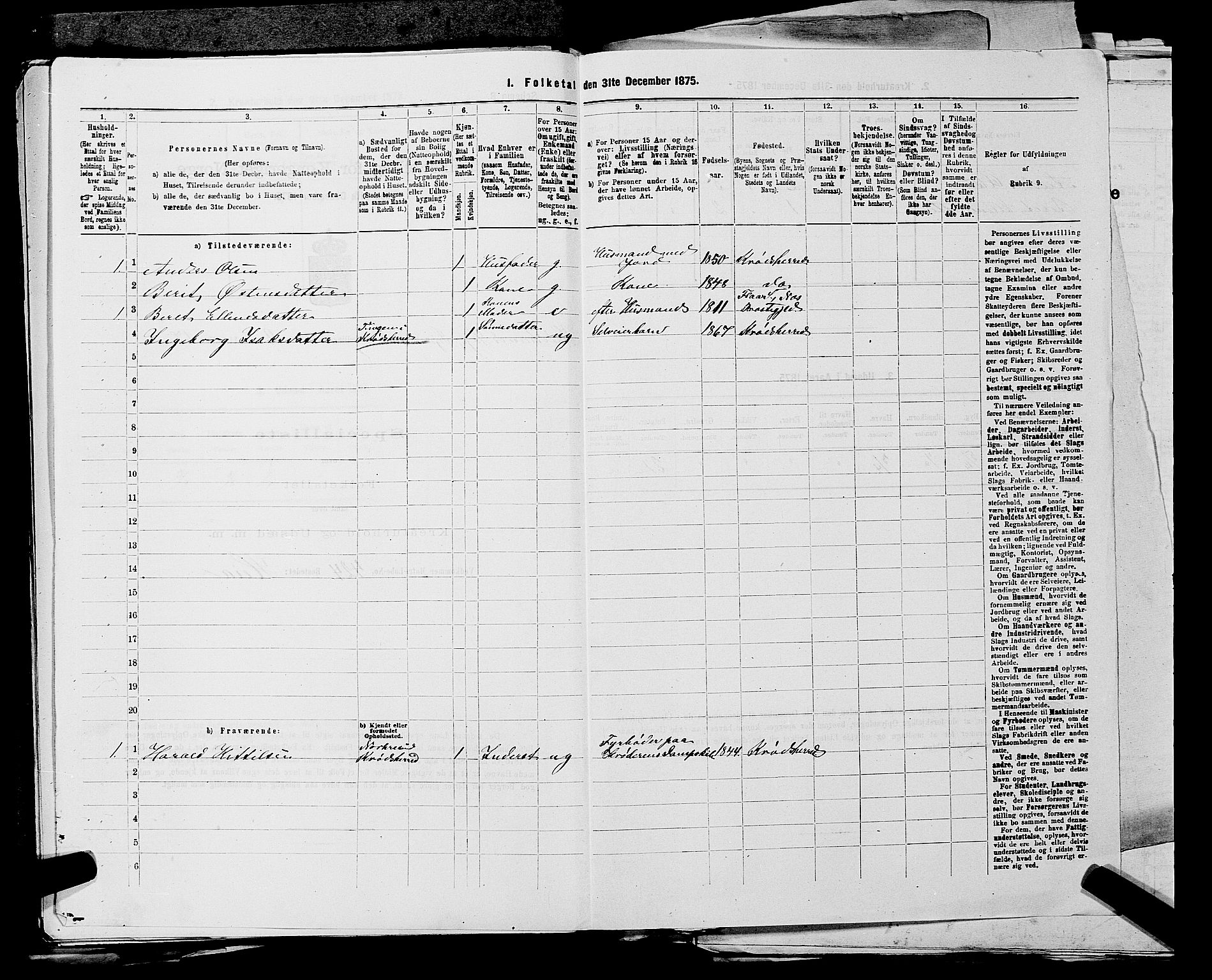 SAKO, 1875 census for 0621P Sigdal, 1875, p. 1477