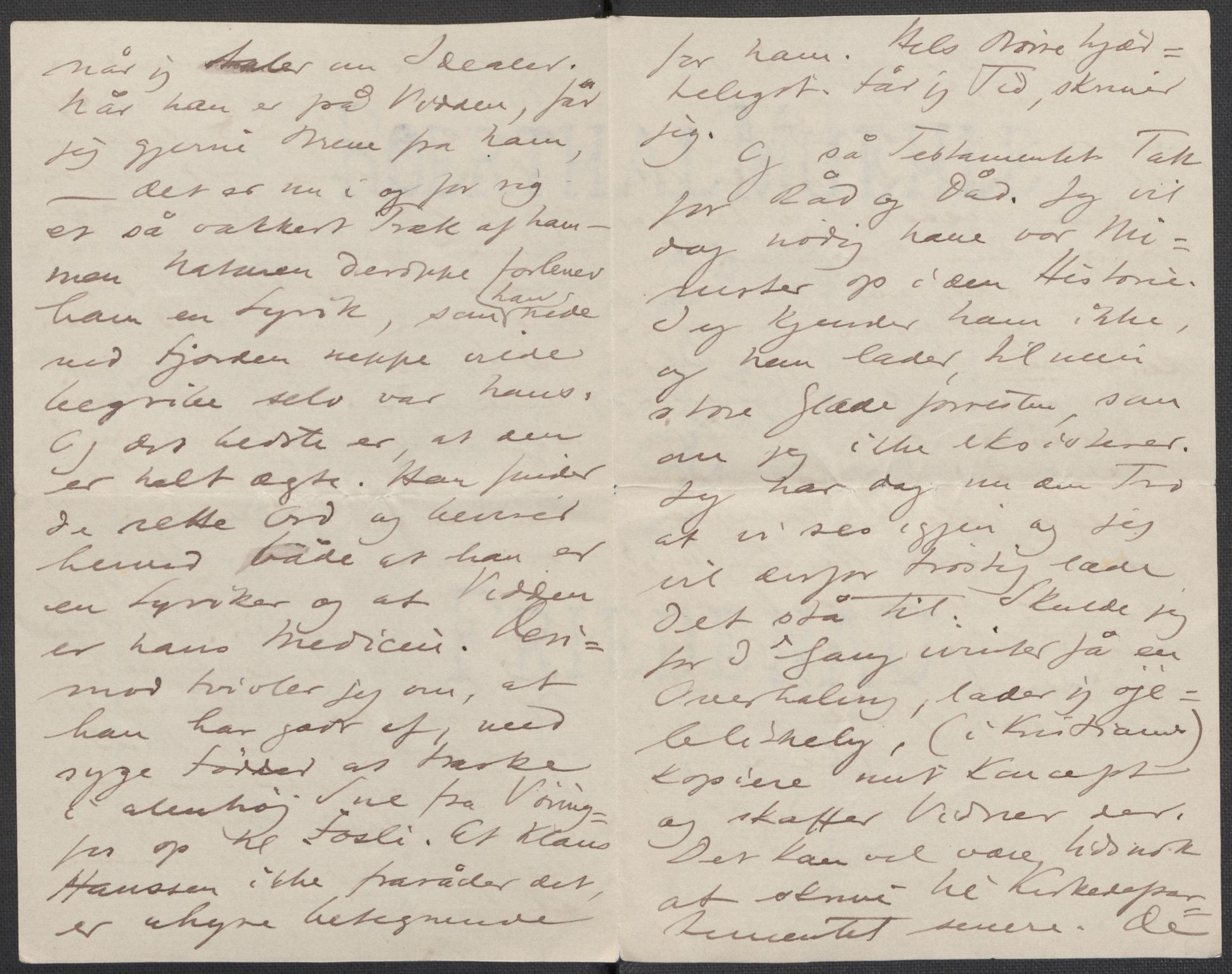 Beyer, Frants, AV/RA-PA-0132/F/L0001: Brev fra Edvard Grieg til Frantz Beyer og "En del optegnelser som kan tjene til kommentar til brevene" av Marie Beyer, 1872-1907, p. 590