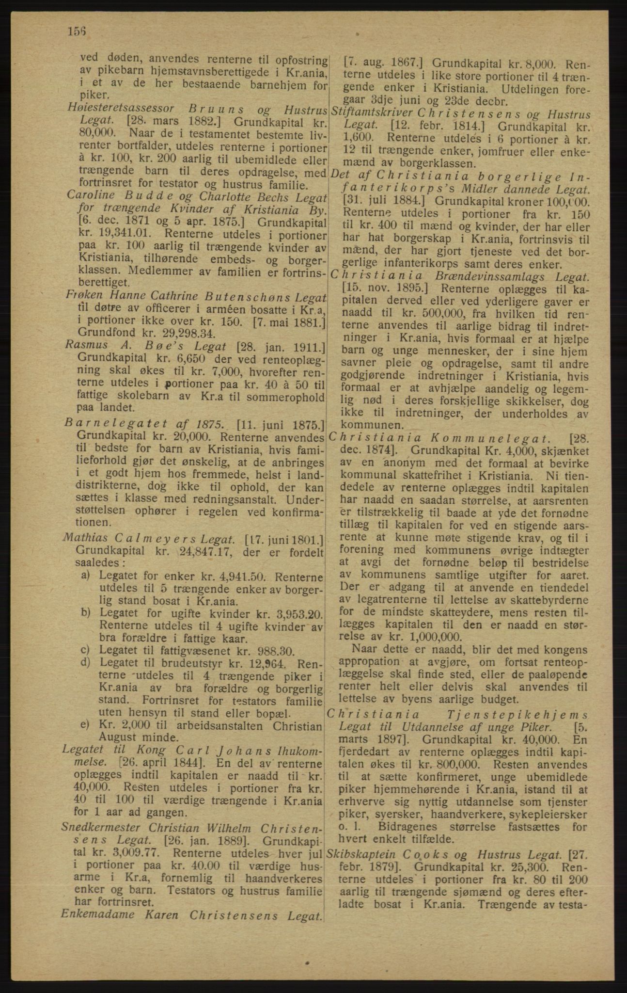 Kristiania/Oslo adressebok, PUBL/-, 1913, p. 158