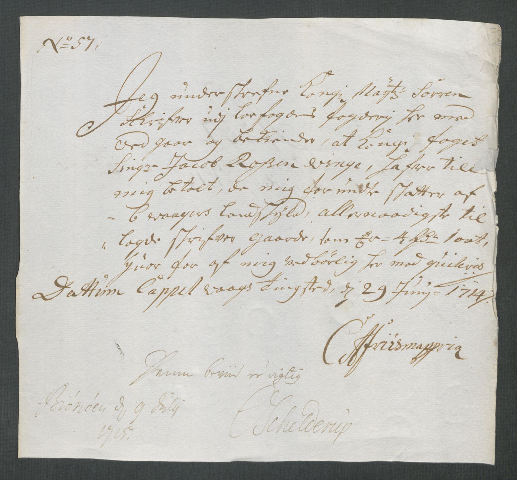 Rentekammeret inntil 1814, Reviderte regnskaper, Fogderegnskap, AV/RA-EA-4092/R67/L4680: Fogderegnskap Vesterålen, Andenes og Lofoten, 1714, p. 269