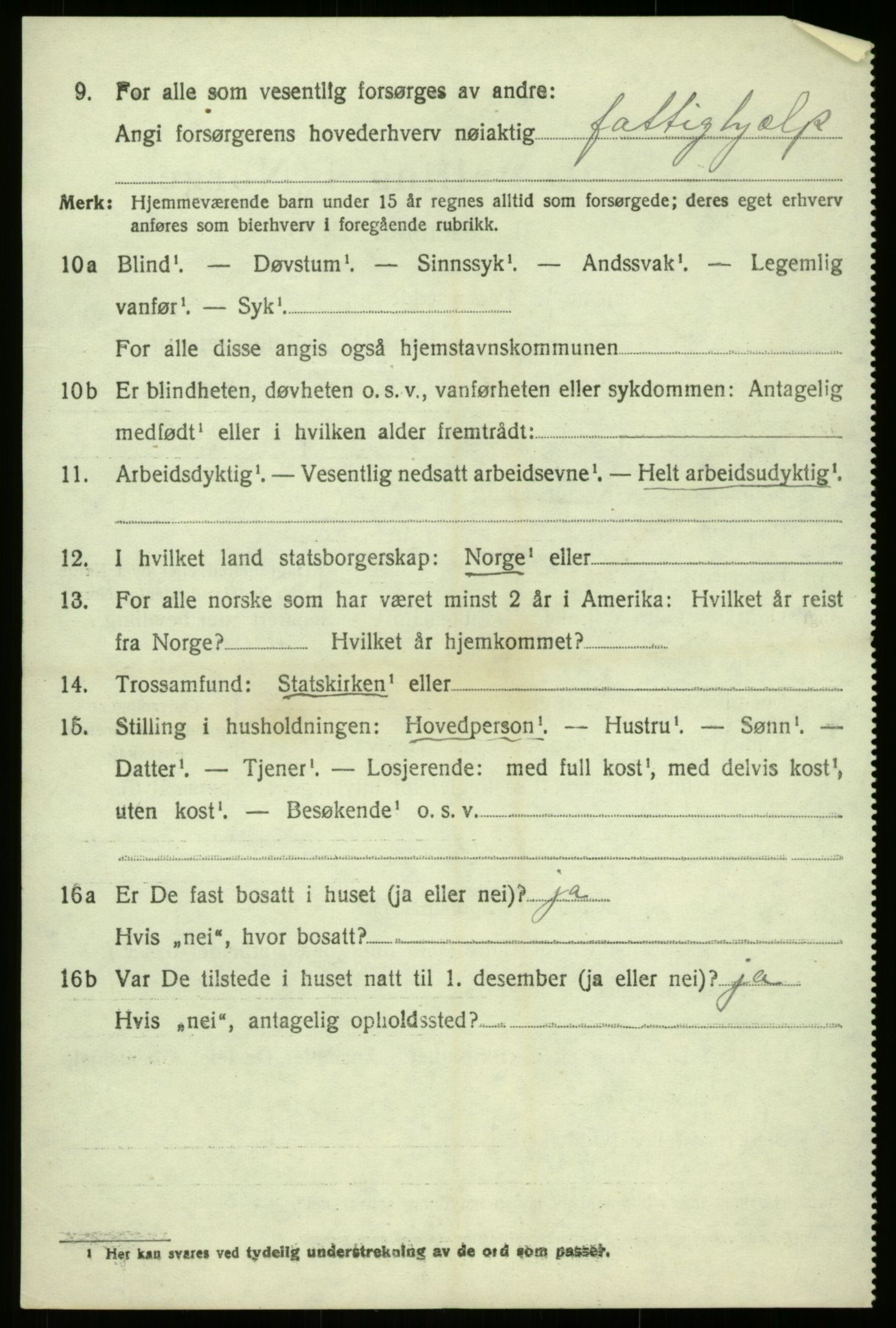 SAB, 1920 census for Luster, 1920, p. 6035