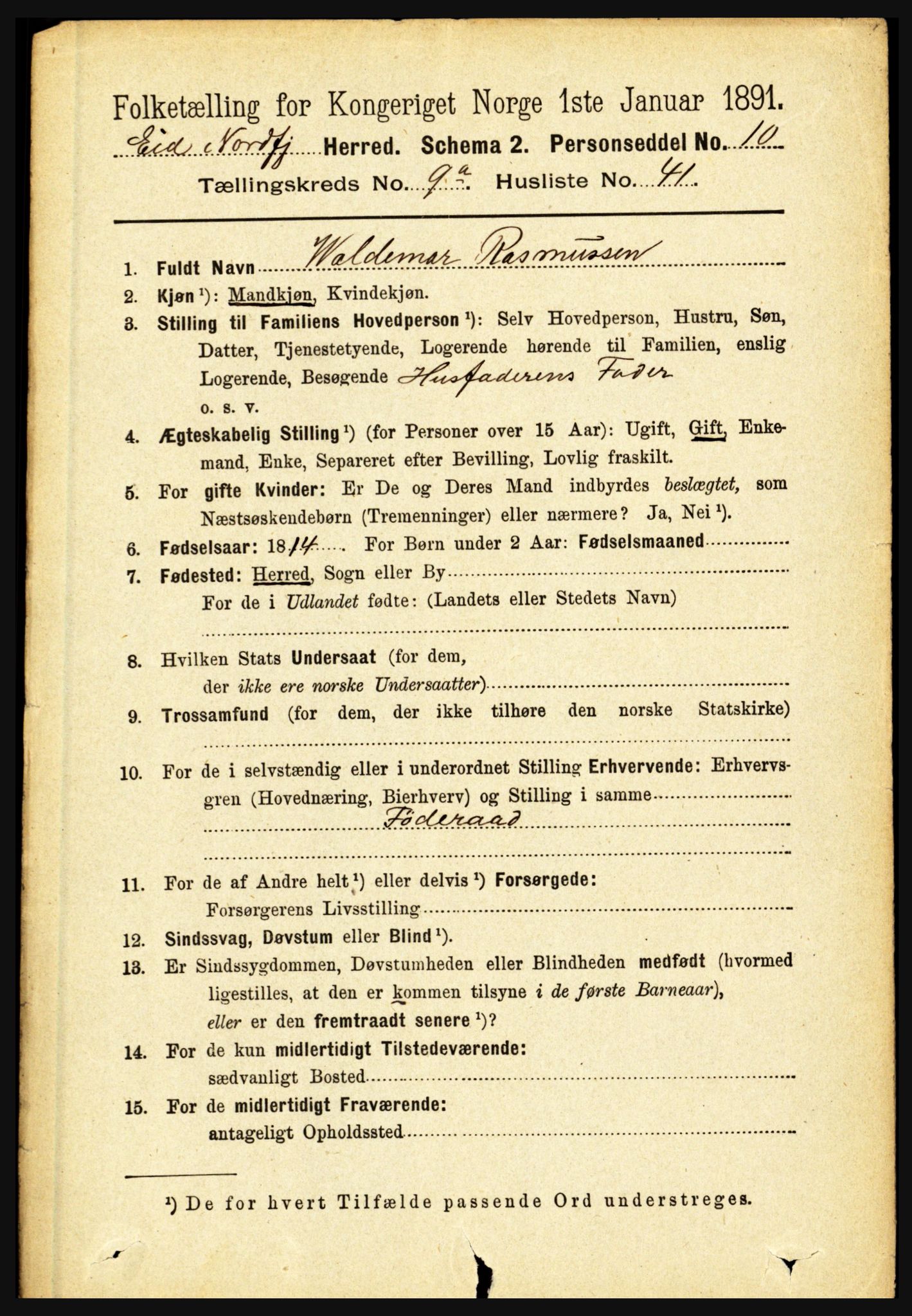 RA, 1891 census for 1443 Eid, 1891, p. 2439