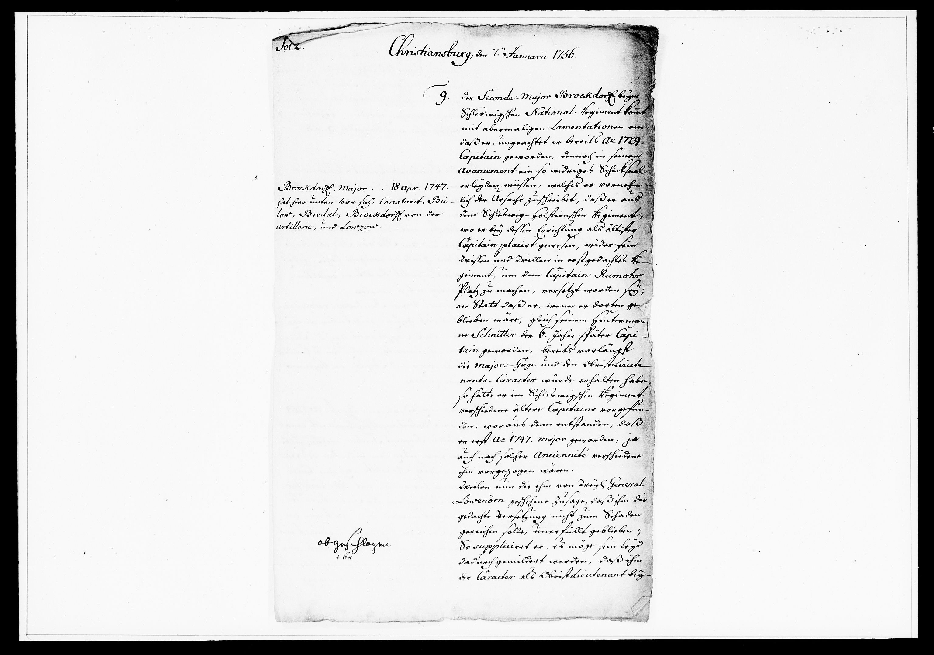 Krigskollegiet, Krigskancelliet, DRA/A-0006/-/1269-1282: Refererede sager, 1756, p. 5