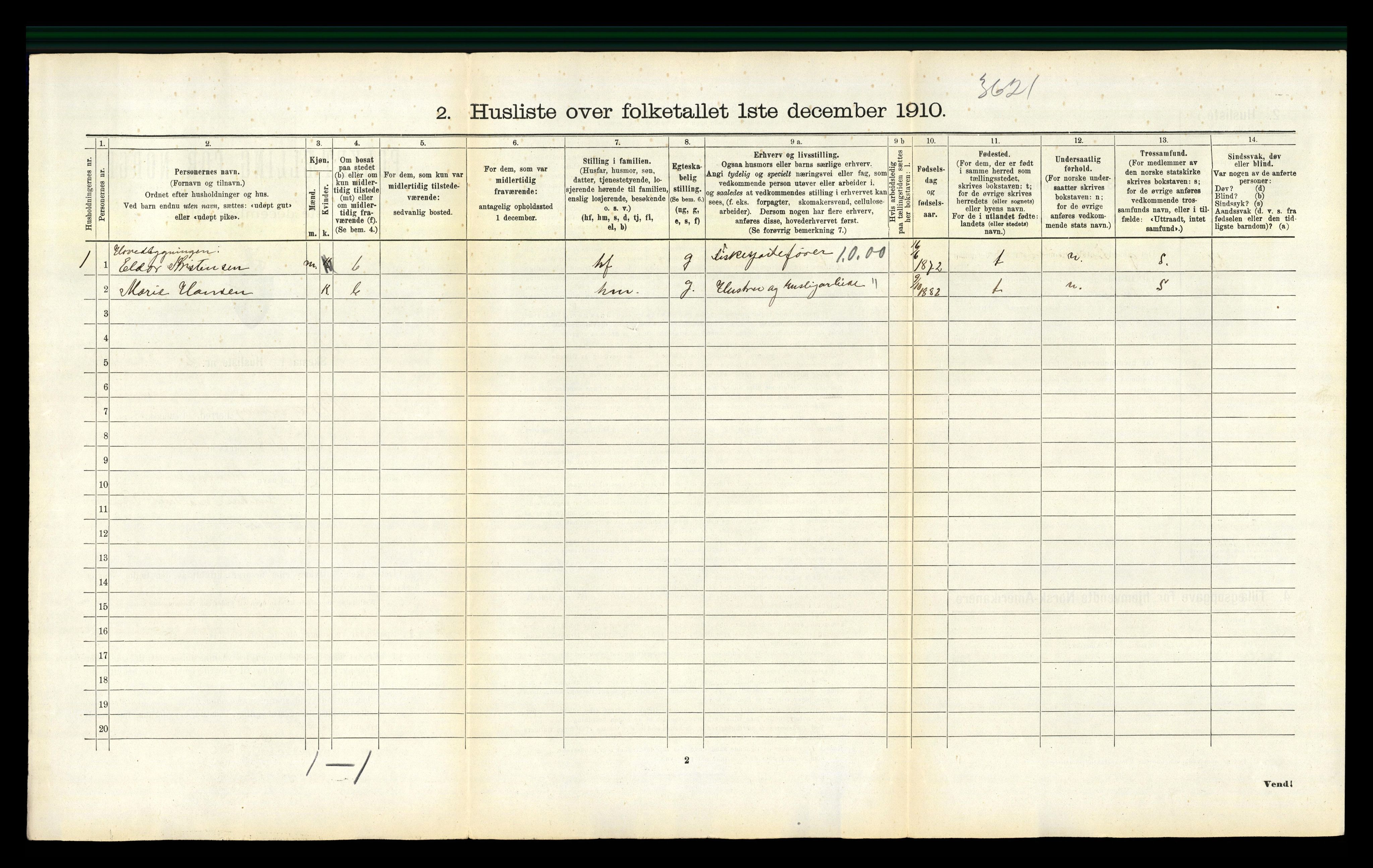 RA, 1910 census for Brønnøy, 1910, p. 480