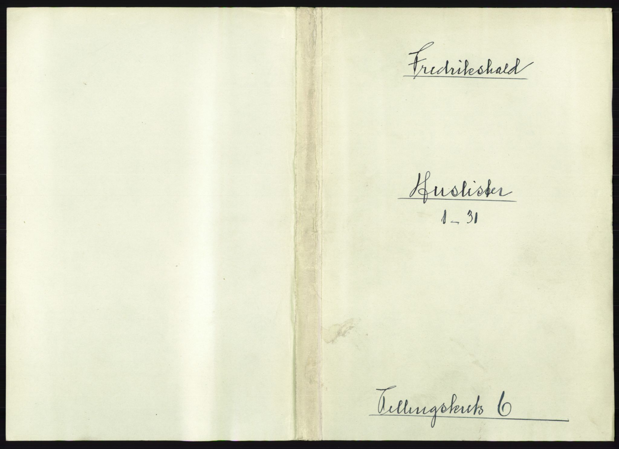 RA, 1891 census for 0101 Fredrikshald, 1891, p. 580
