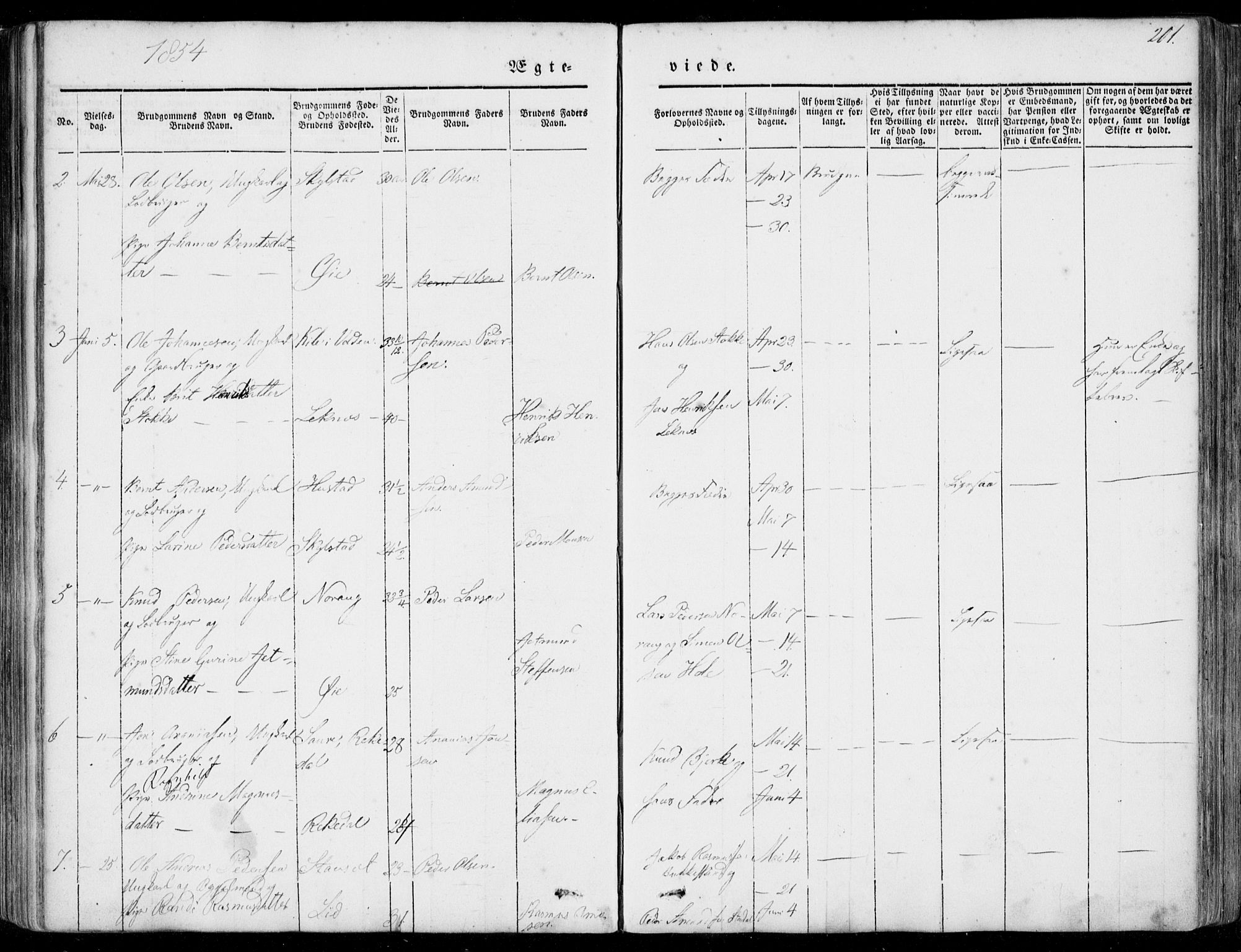 Ministerialprotokoller, klokkerbøker og fødselsregistre - Møre og Romsdal, AV/SAT-A-1454/515/L0209: Parish register (official) no. 515A05, 1847-1868, p. 201