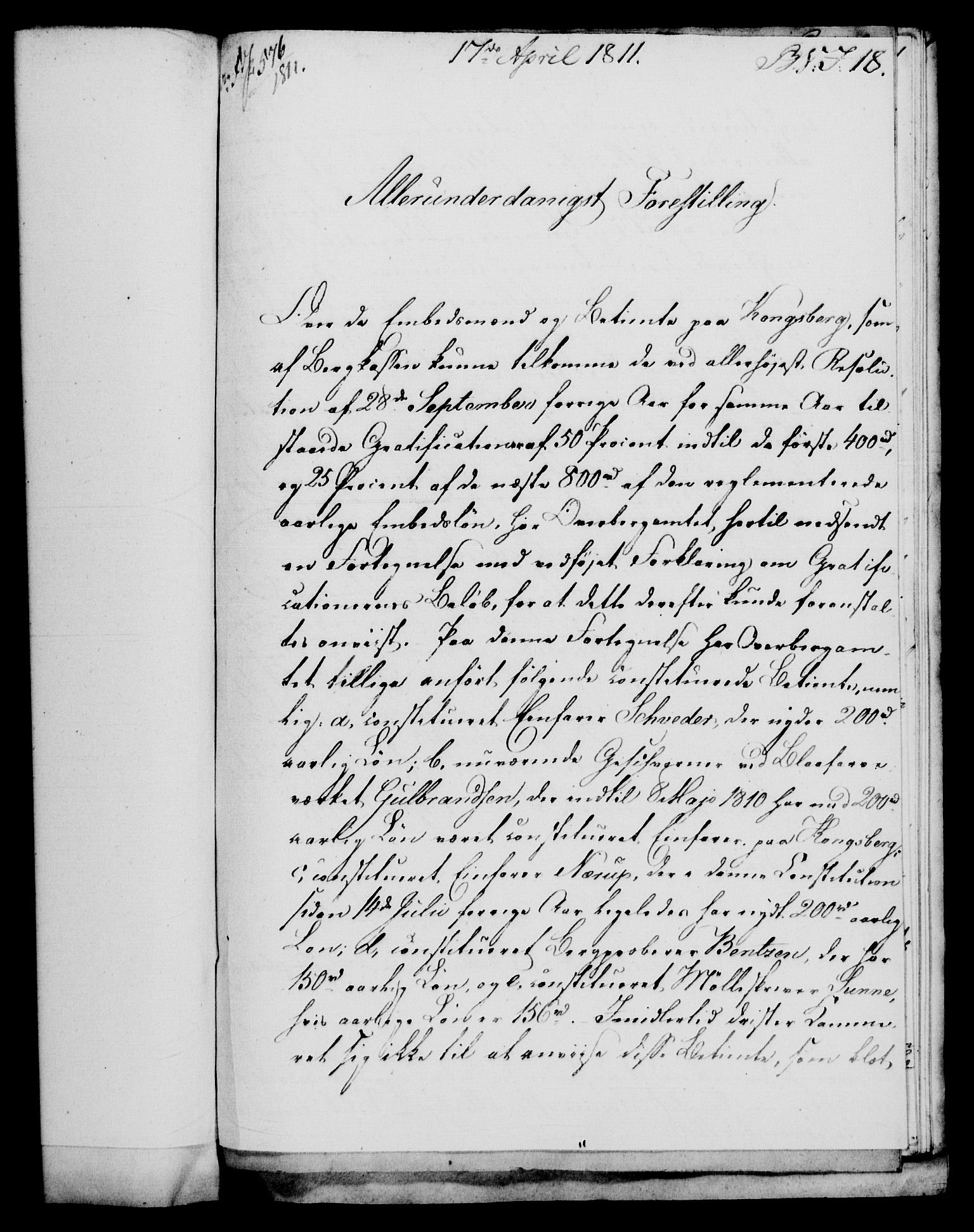 Rentekammeret, Renteskriverkontorene, AV/RA-EA-3115/M/Mf/Mfb/L0010: Relasjons- og resolusjonsprotokoll med register (merket RK 54.16), 1811-1812