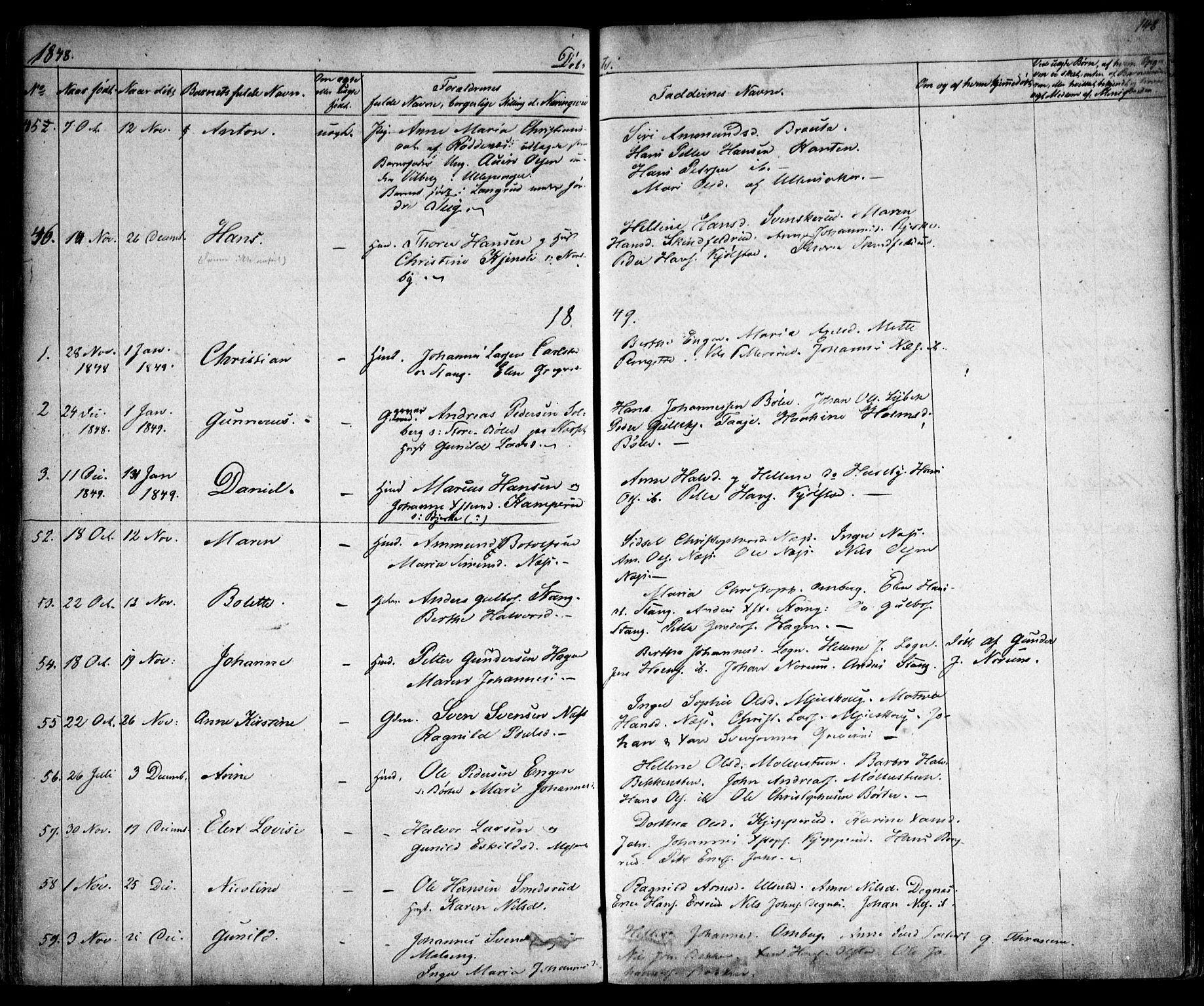 Enebakk prestekontor Kirkebøker, AV/SAO-A-10171c/F/Fa/L0009: Parish register (official) no. I 9, 1832-1861, p. 148