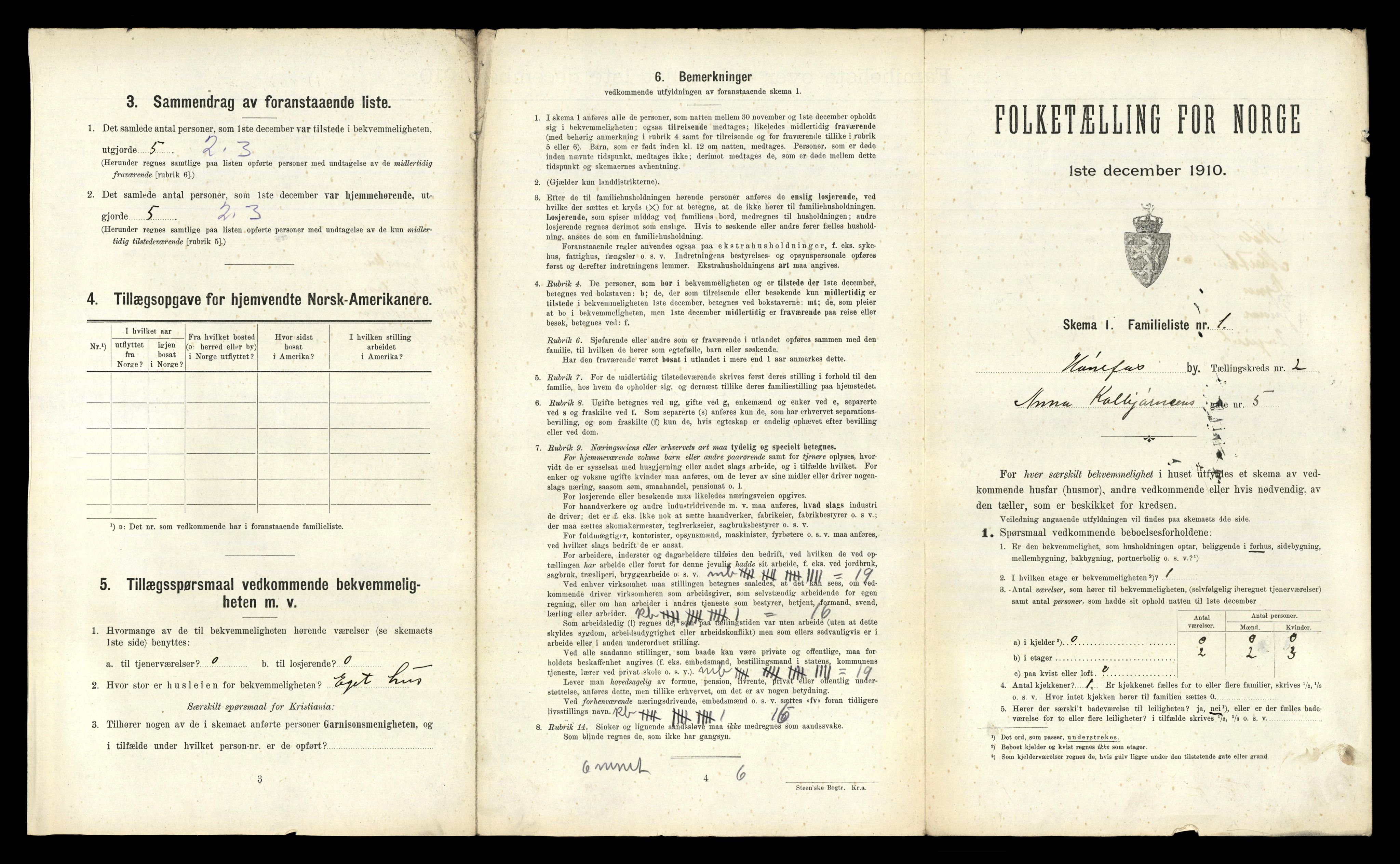 RA, 1910 census for Hønefoss, 1910, p. 251