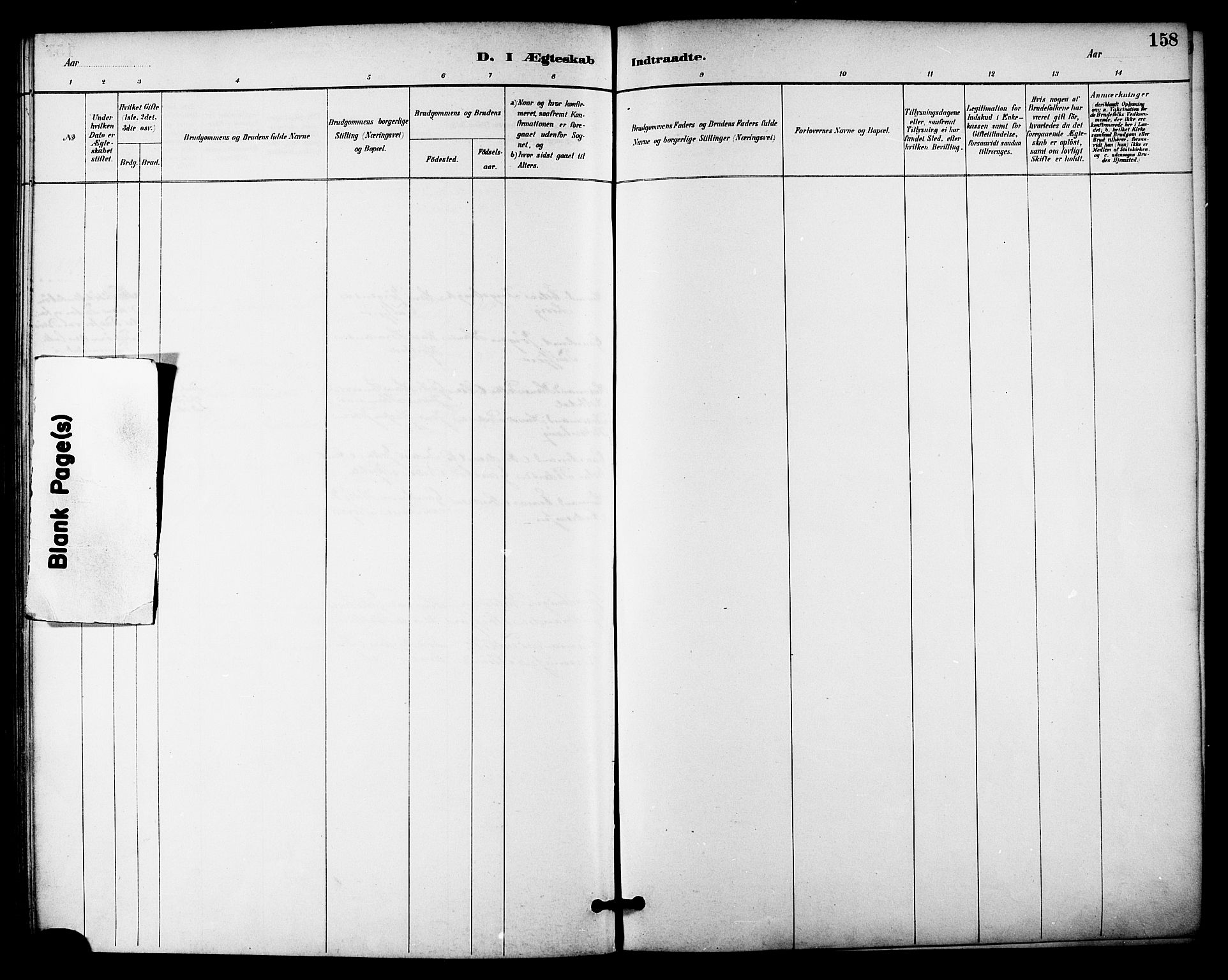 Ministerialprotokoller, klokkerbøker og fødselsregistre - Nordland, AV/SAT-A-1459/895/L1371: Parish register (official) no. 895A06, 1885-1894, p. 158