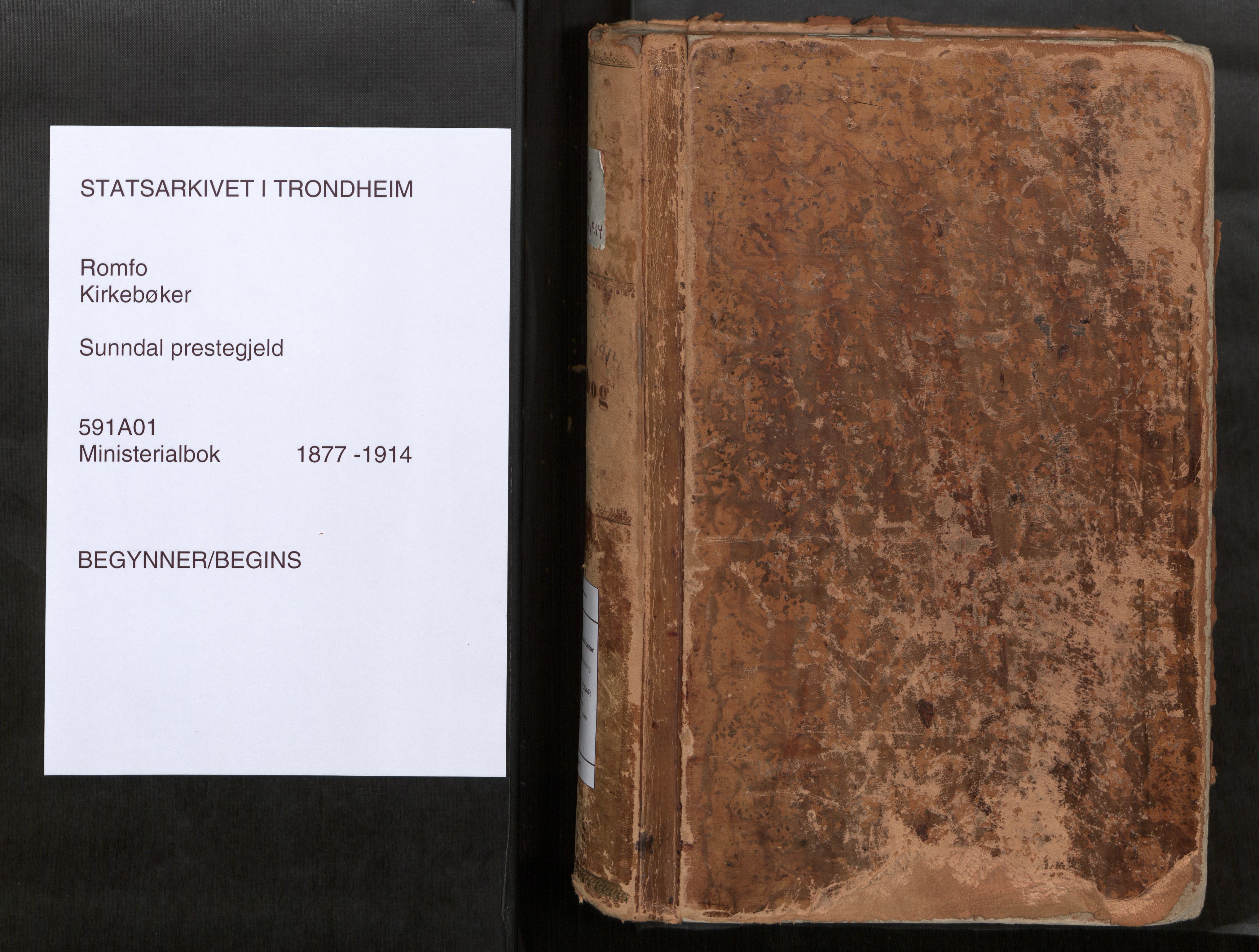 Sunndal sokneprestkontor, SAT/A-1085/1/I/I1/I1a/L0001: Parish register (official) no. 1, 1877-1914