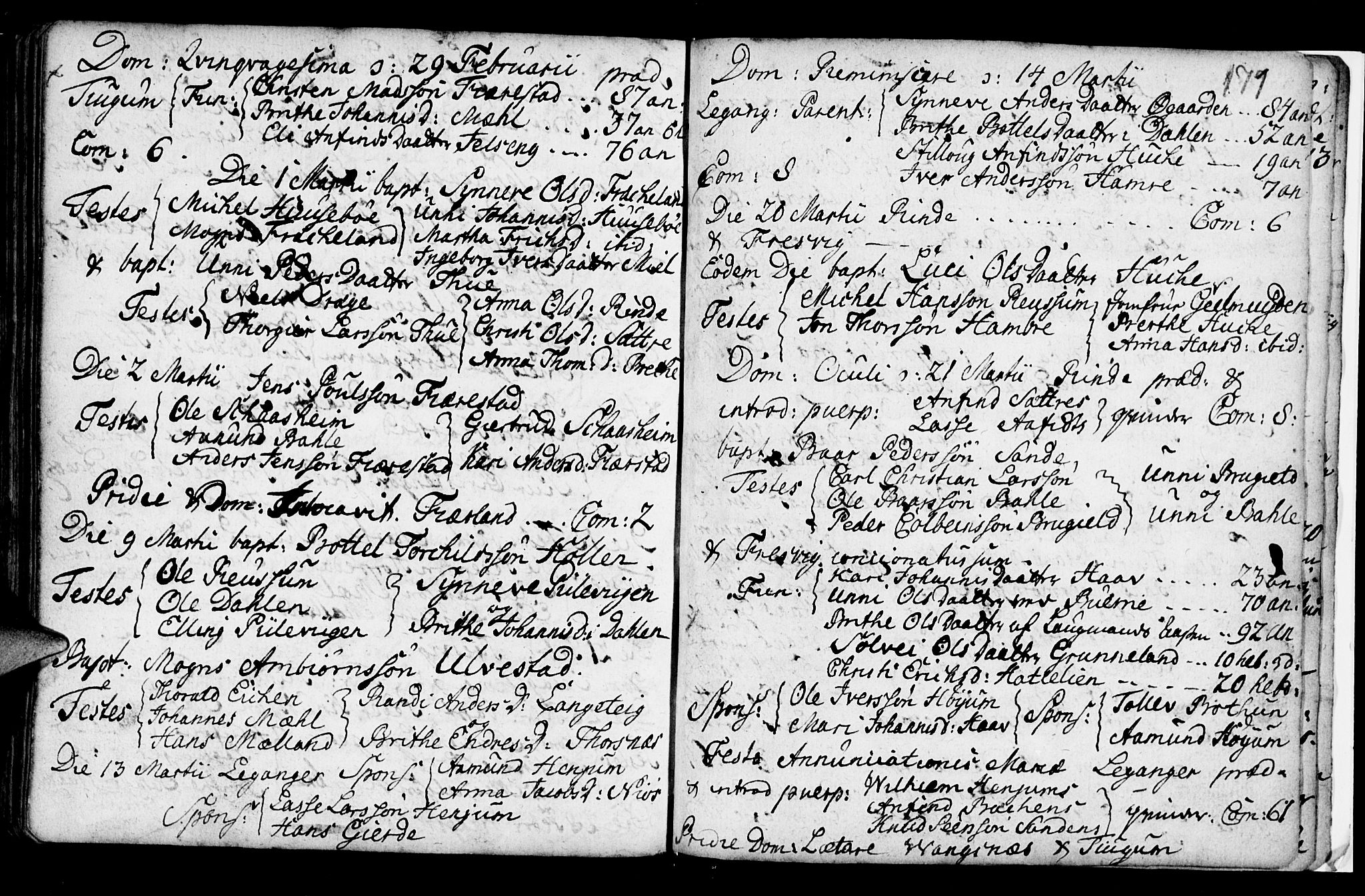 Leikanger sokneprestembete, AV/SAB-A-81001/H/Haa/Haaa/L0002: Parish register (official) no. A 2, 1735-1756, p. 171