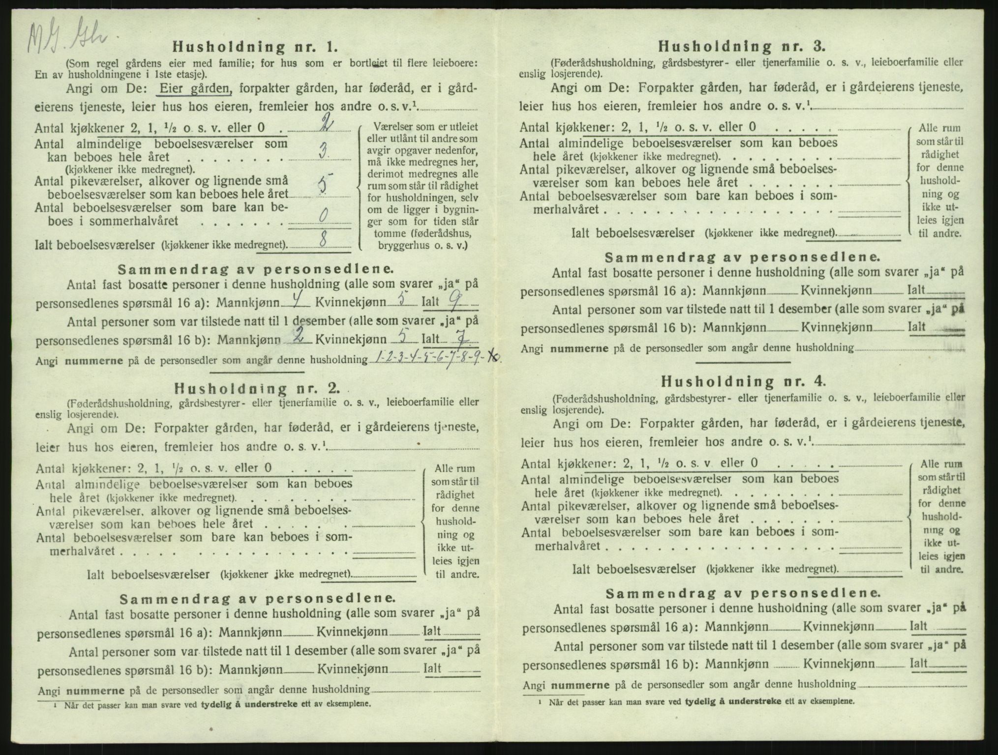 SAKO, 1920 census for Lardal, 1920, p. 326