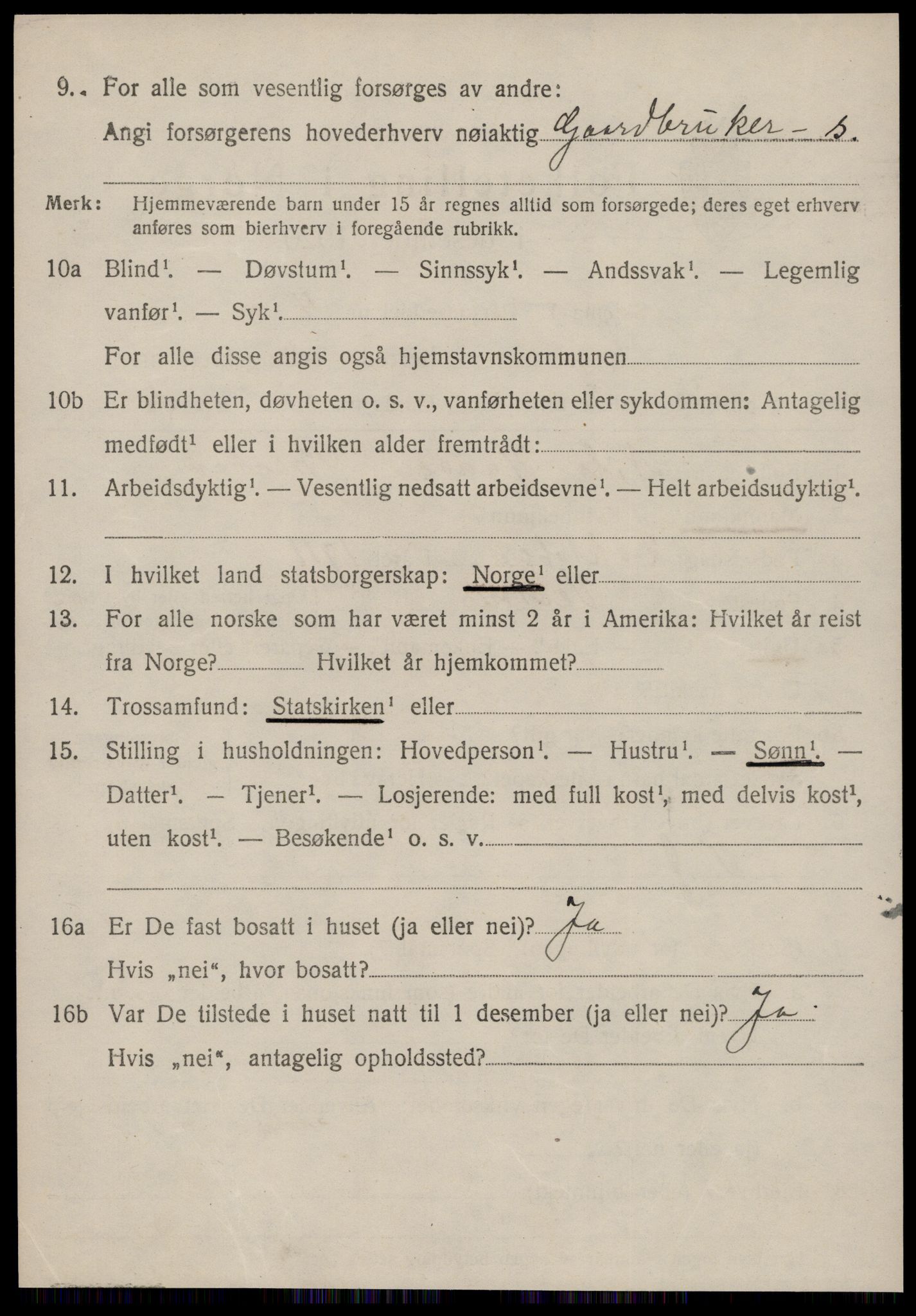 SAT, 1920 census for Vestnes, 1920, p. 1944