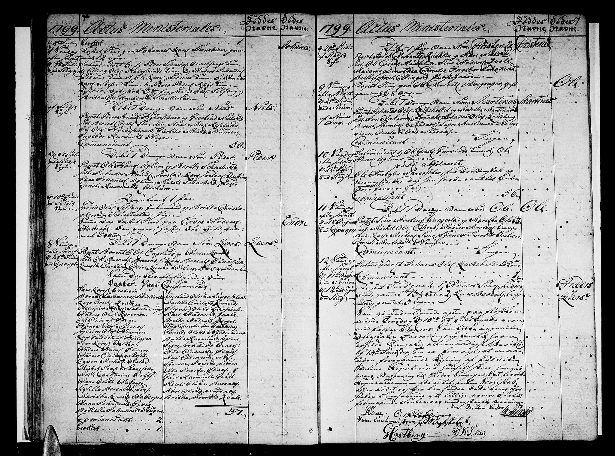 Sogndal sokneprestembete, AV/SAB-A-81301/H/Haa/Haaa/L0008: Parish register (official) no. A 8, 1795-1809, p. 51