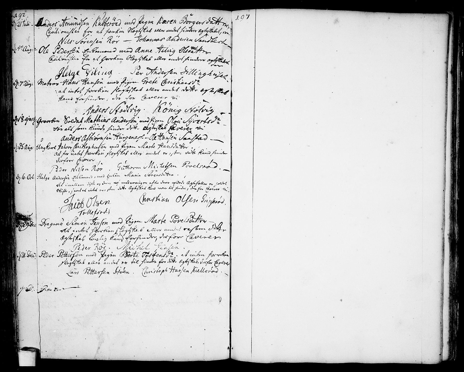 Rygge prestekontor Kirkebøker, SAO/A-10084b/F/Fa/L0001: Parish register (official) no. 1, 1725-1771, p. 192-193