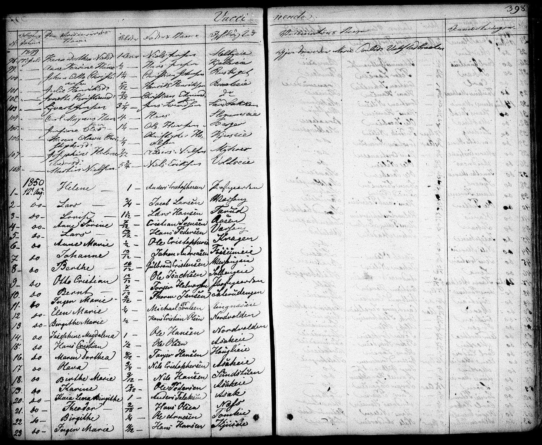 Skedsmo prestekontor Kirkebøker, SAO/A-10033a/F/Fa/L0009: Parish register (official) no. I 9, 1830-1853, p. 398