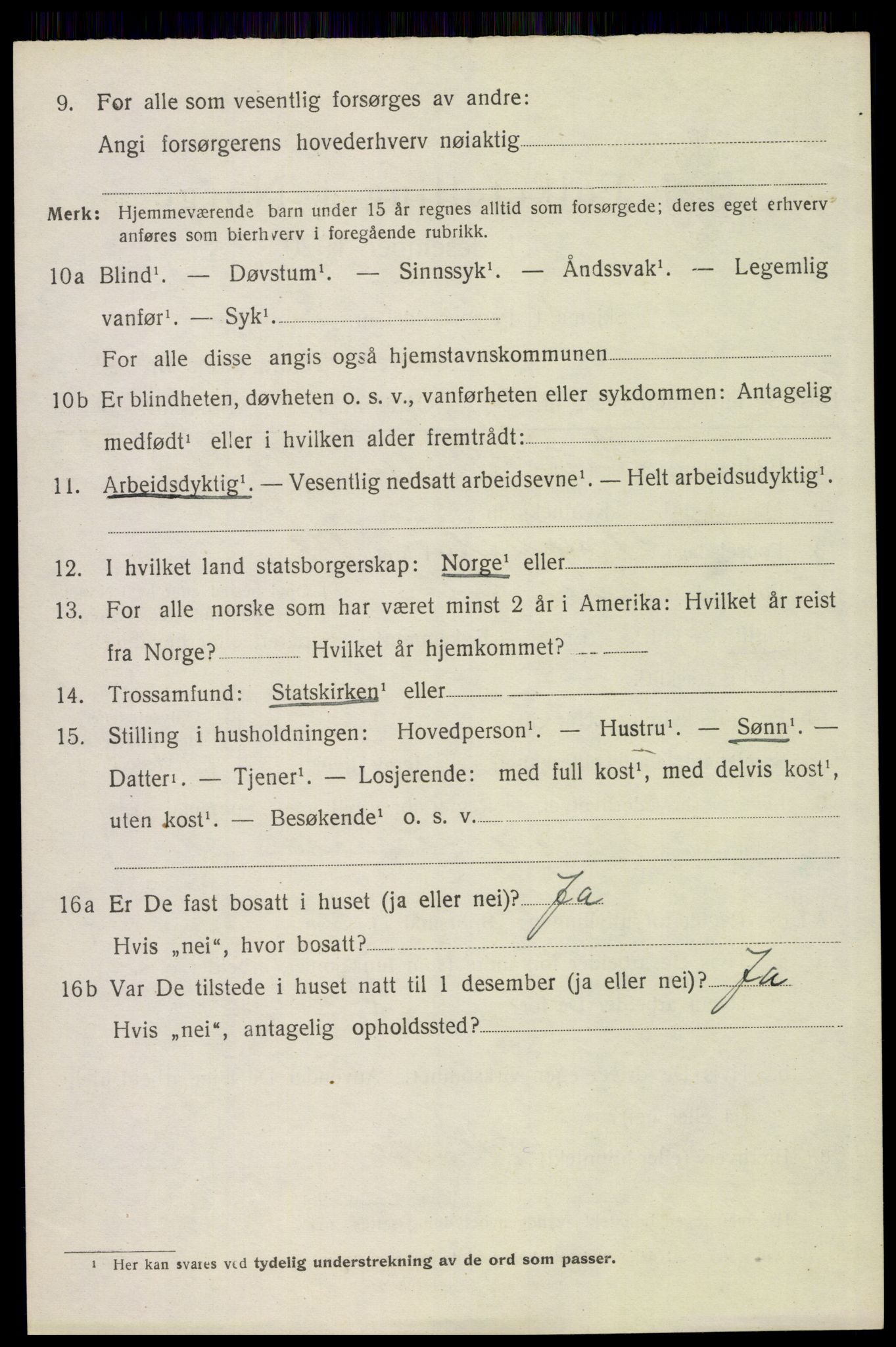 SAH, 1920 census for Åsnes, 1920, p. 8257