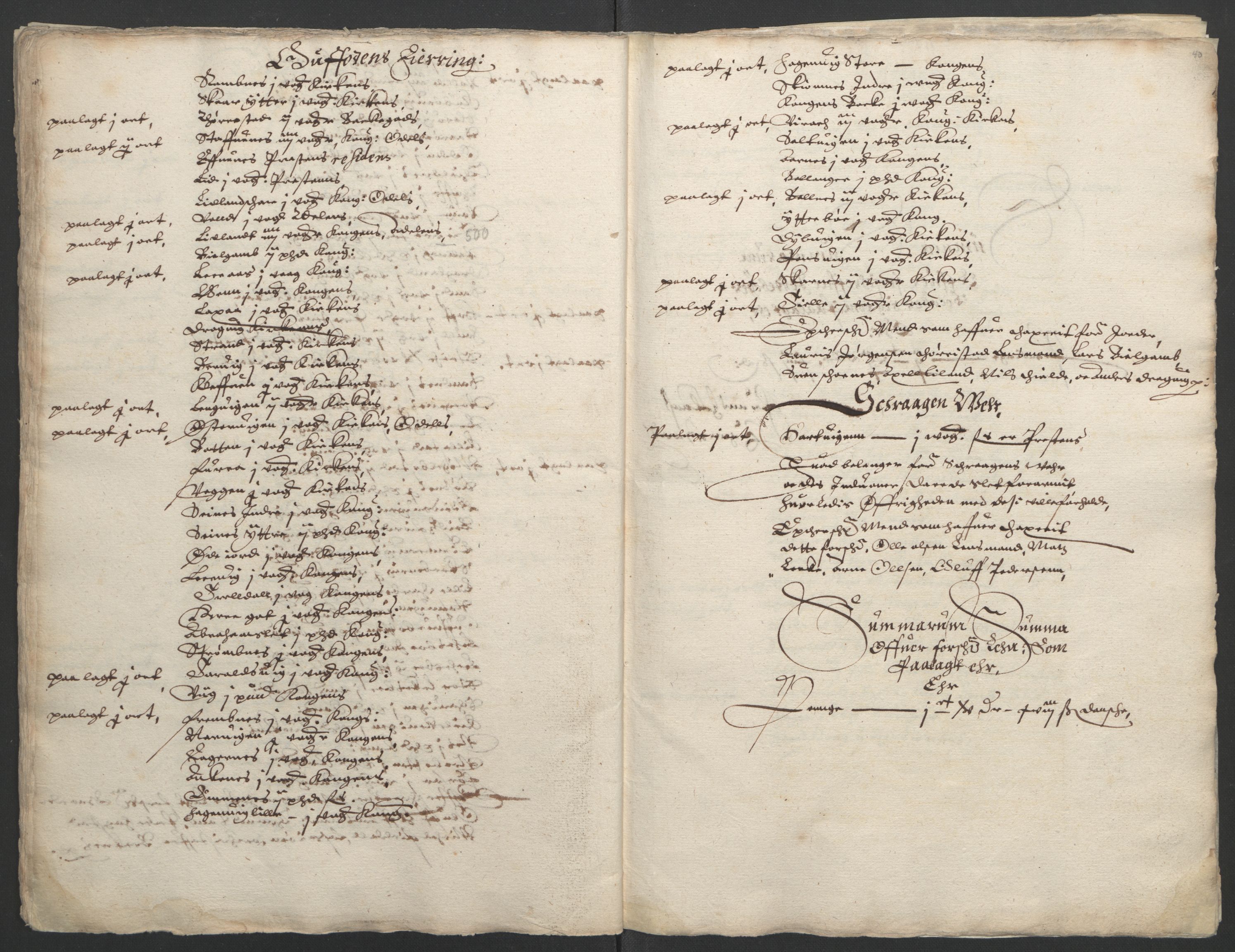 Stattholderembetet 1572-1771, RA/EA-2870/Ek/L0006/0002: Jordebøker til utlikning av garnisonsskatt 1624-1626: / Jordebøker for de nordlandske len, 1626, p. 42