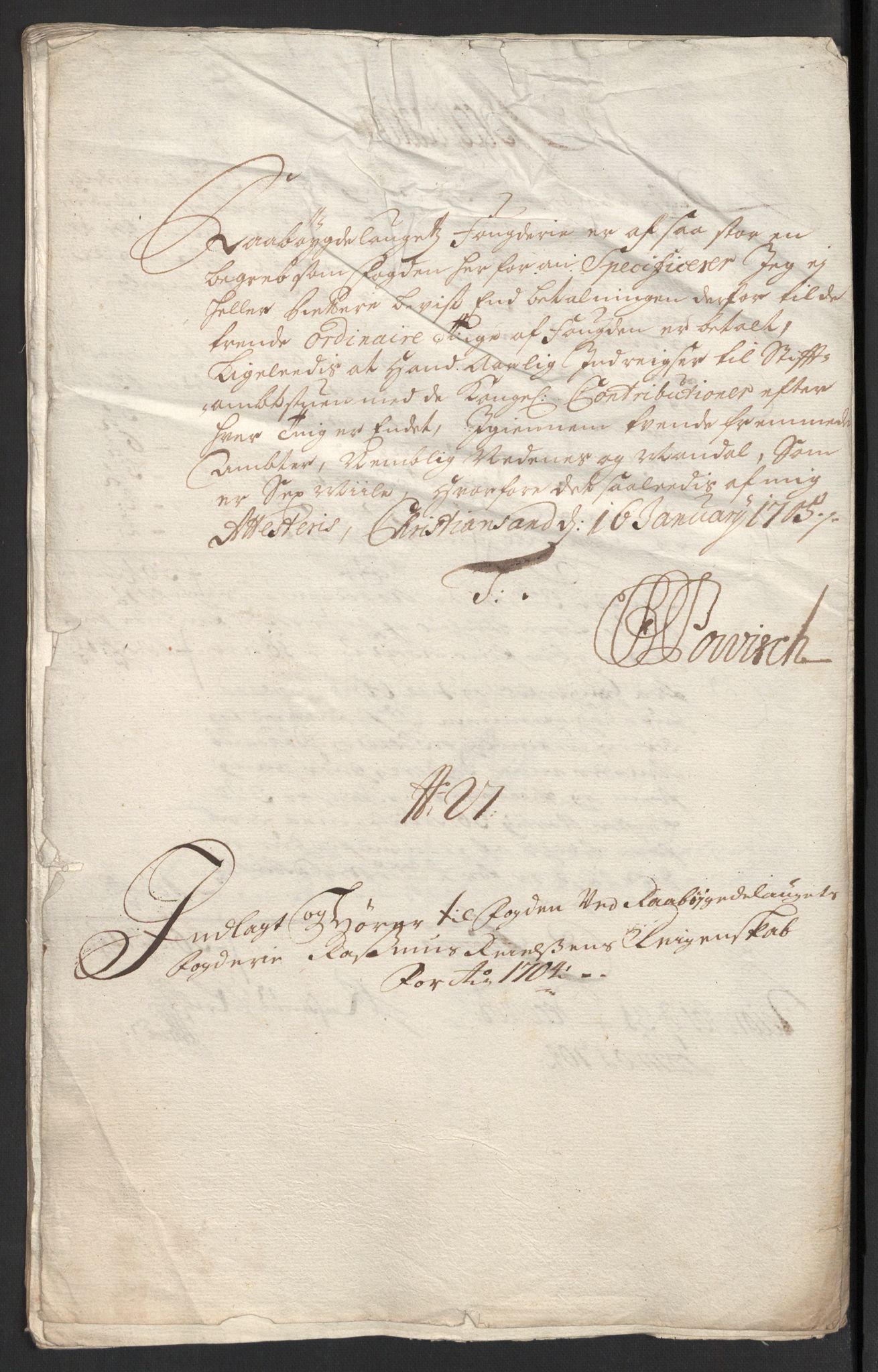 Rentekammeret inntil 1814, Reviderte regnskaper, Fogderegnskap, RA/EA-4092/R40/L2447: Fogderegnskap Råbyggelag, 1703-1705, p. 335