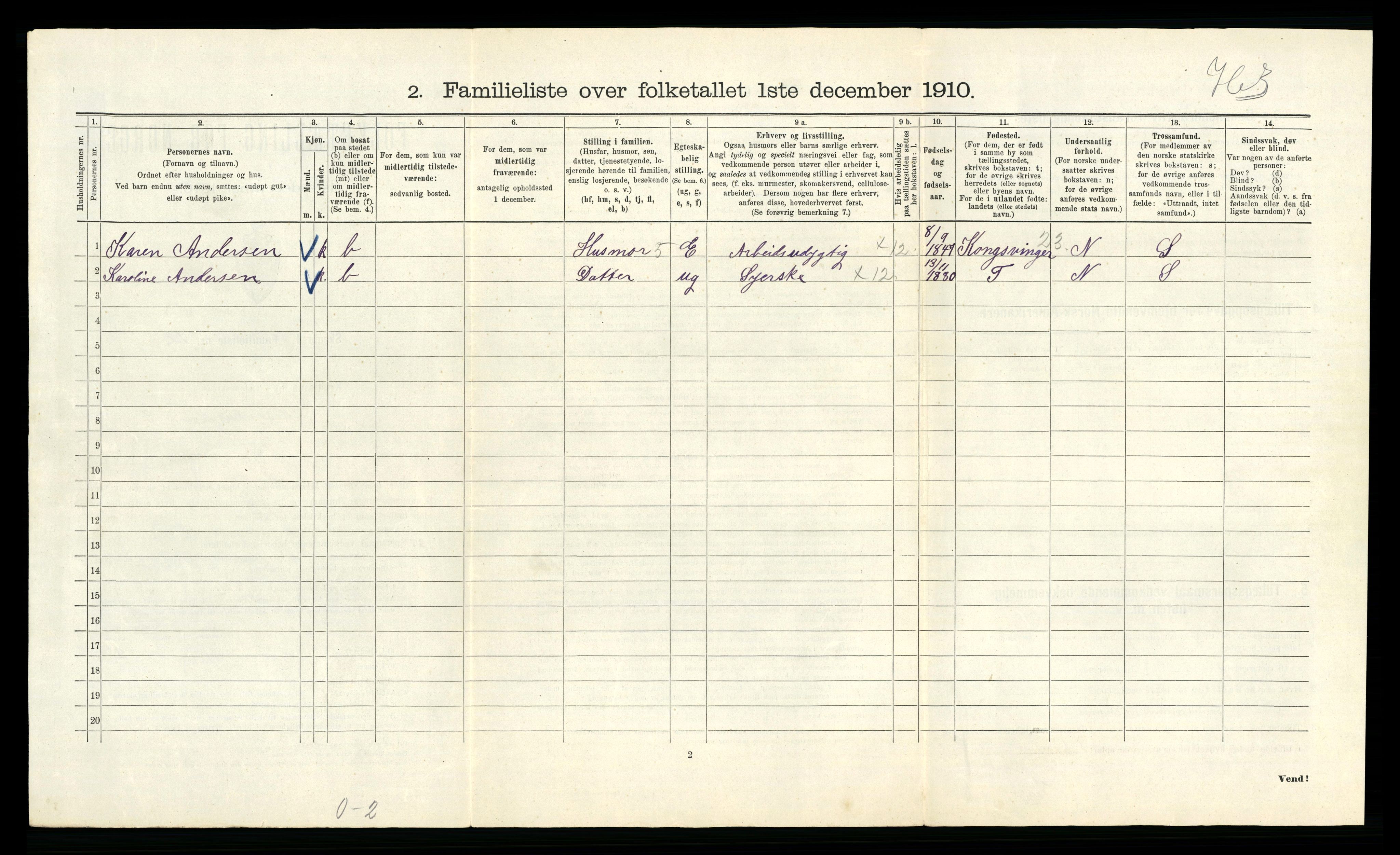 RA, 1910 census for Kristiania, 1910, p. 81576