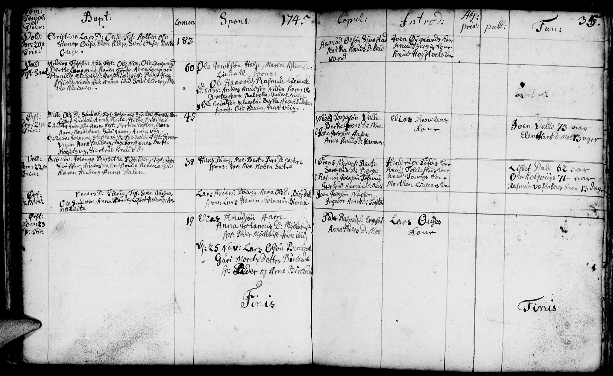Ministerialprotokoller, klokkerbøker og fødselsregistre - Møre og Romsdal, AV/SAT-A-1454/511/L0135: Parish register (official) no. 511A02, 1741-1760, p. 35