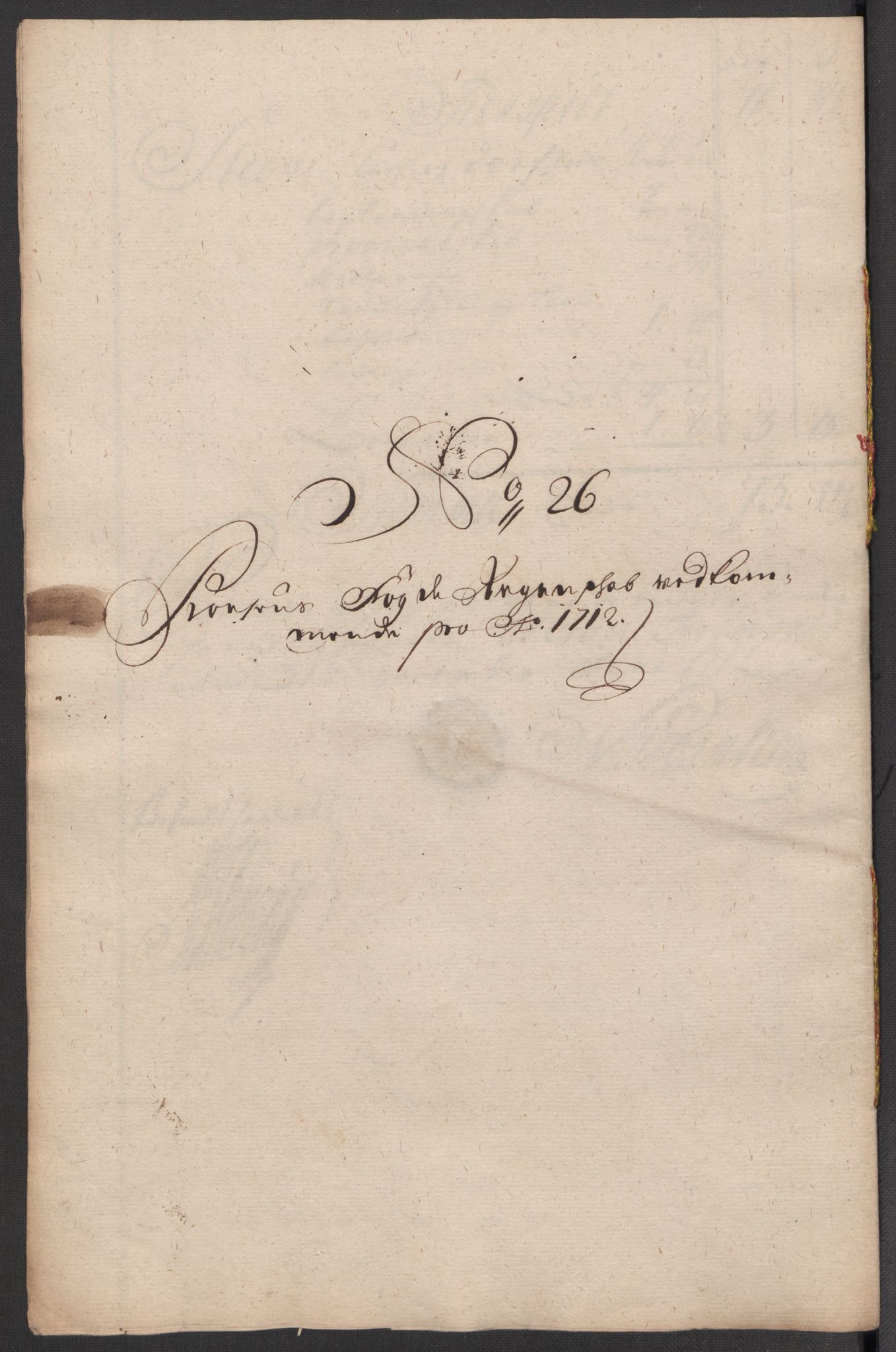 Rentekammeret inntil 1814, Reviderte regnskaper, Fogderegnskap, AV/RA-EA-4092/R57/L3861: Fogderegnskap Fosen, 1712-1713, p. 200