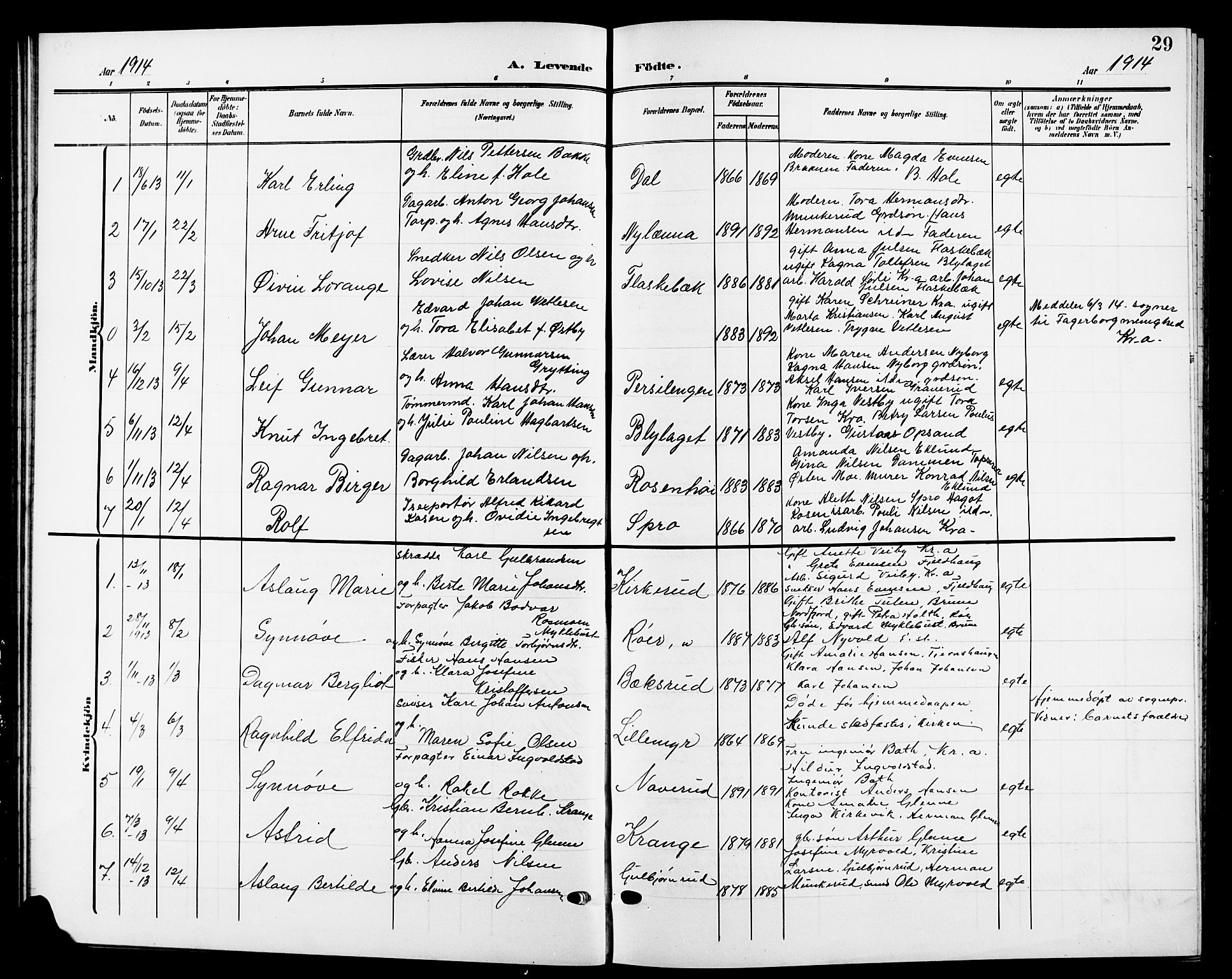 Nesodden prestekontor Kirkebøker, SAO/A-10013/G/Ga/L0002: Parish register (copy) no. I 2, 1905-1924, p. 29