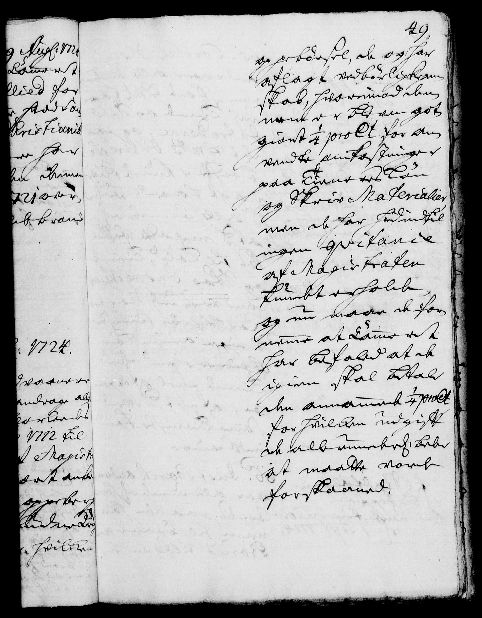 Rentekammeret, Kammerkanselliet, AV/RA-EA-3111/G/Gh/Gha/L0007: Norsk ekstraktmemorialprotokoll (merket RK 53.52), 1724-1725, p. 49