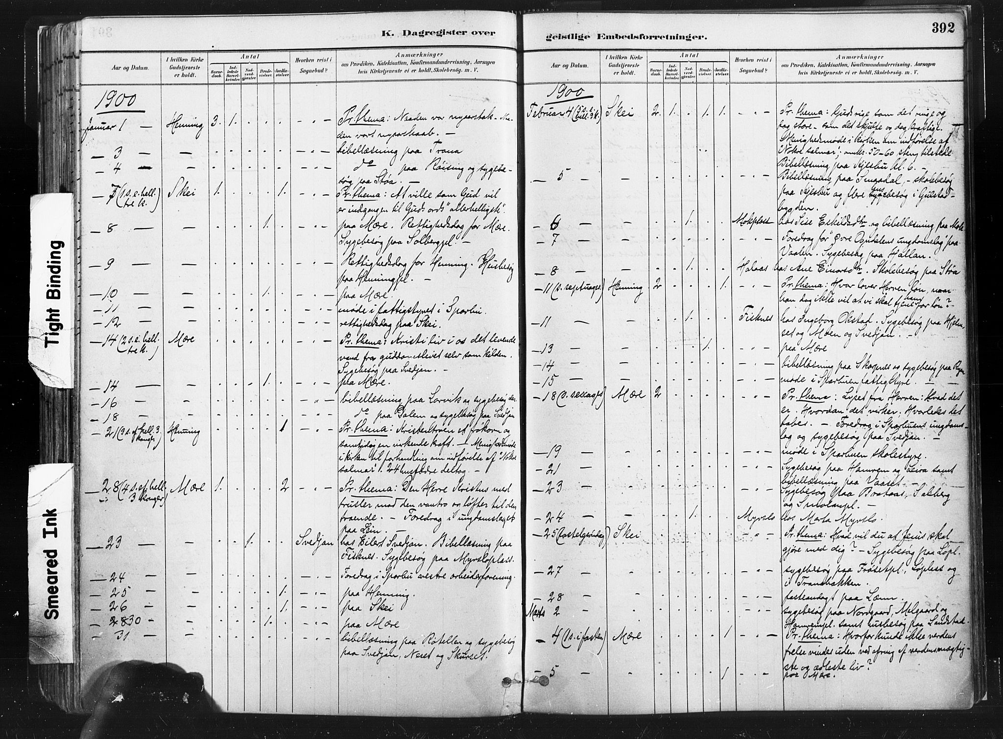 Ministerialprotokoller, klokkerbøker og fødselsregistre - Nord-Trøndelag, SAT/A-1458/735/L0351: Parish register (official) no. 735A10, 1884-1908, p. 392
